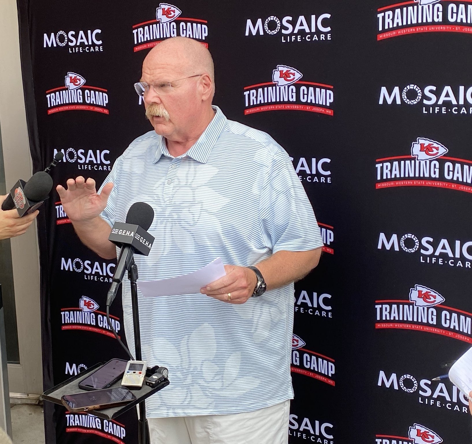 Kansas City Chiefs head coach Andy Reid