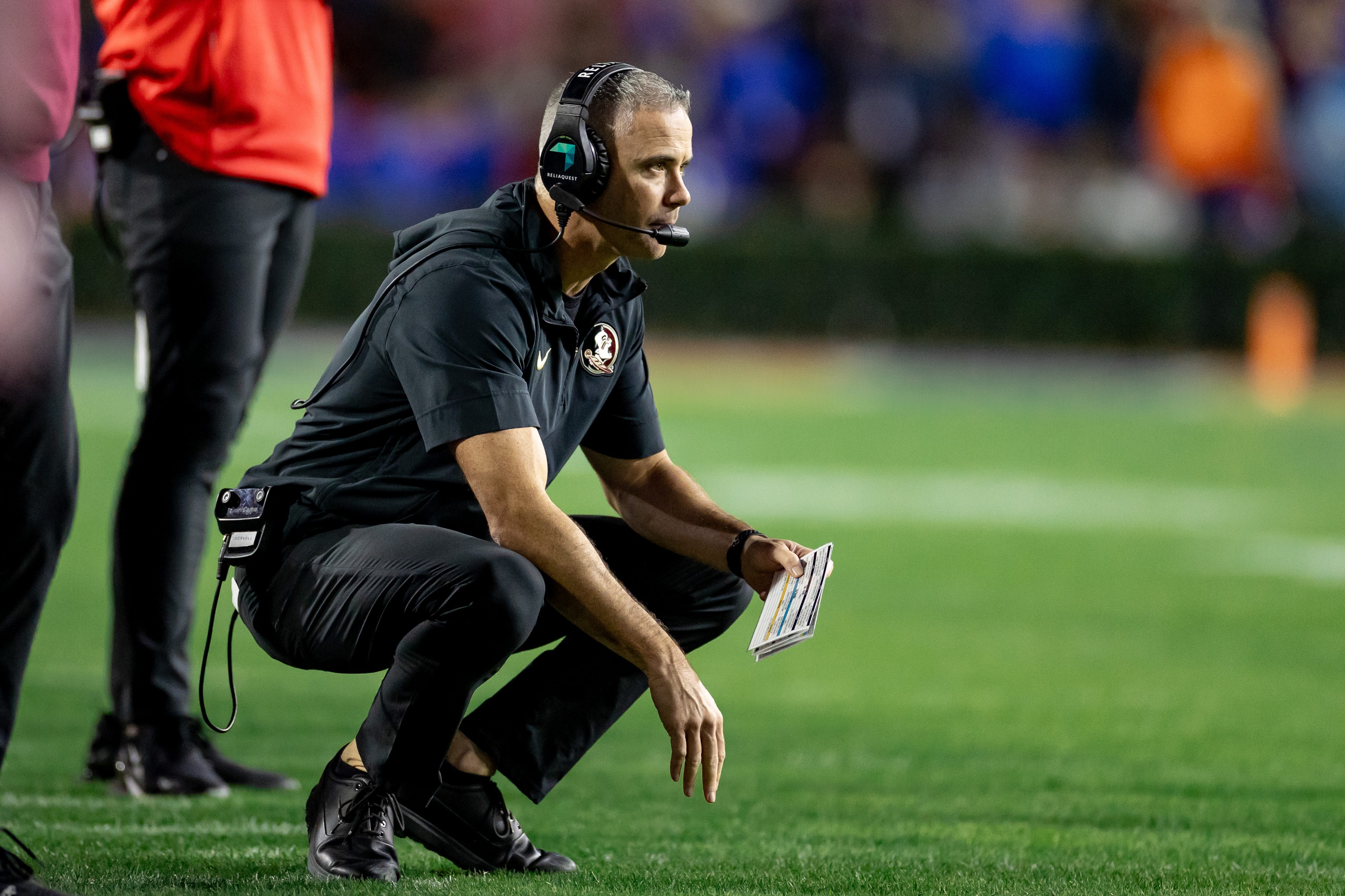 Florida State Seminoles head coach Mike Norvell