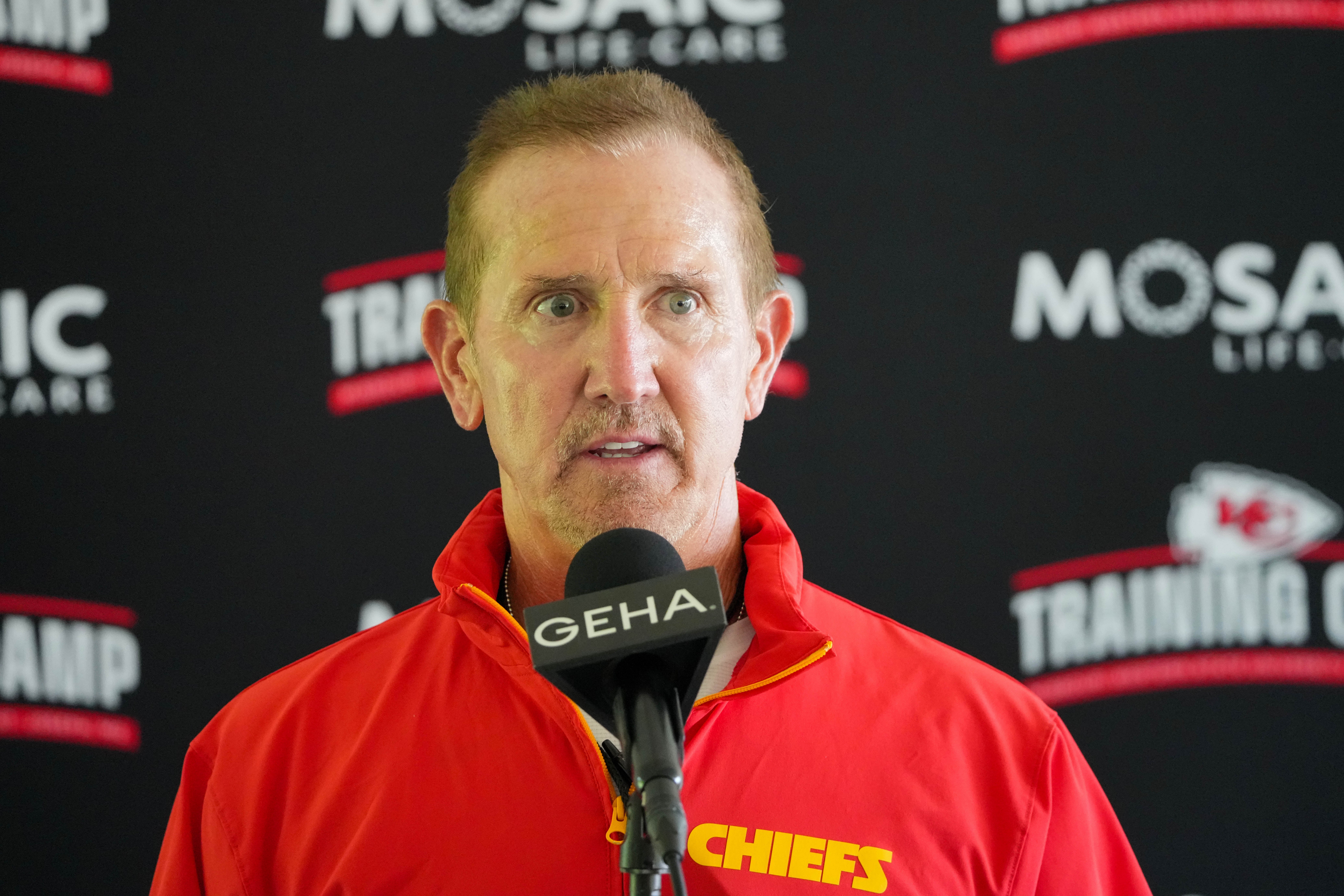 Kansas City Chiefs defensive tackle Steve Spagnuolo at training camp