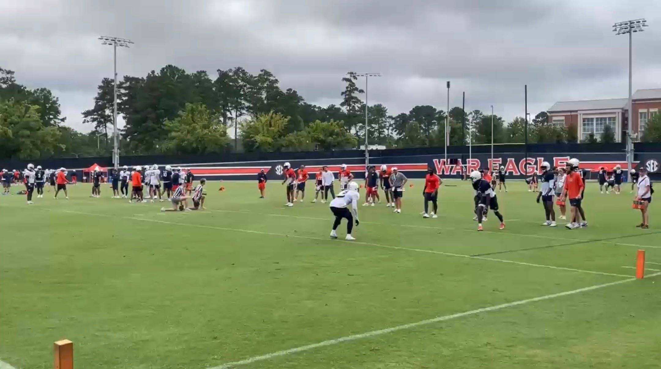 Auburn Tigers wide receiver Cam Coleman at fall camp