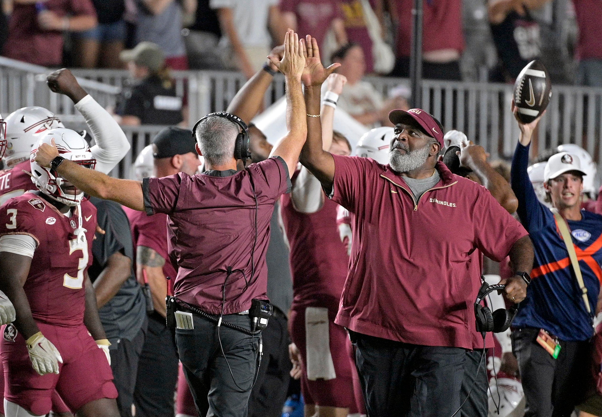 Florida State Seminoles head coach Mike Norvell