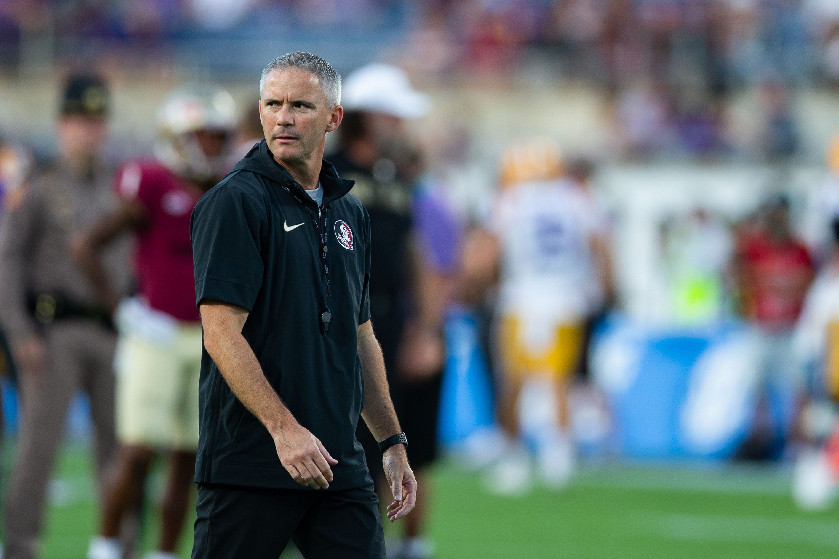 Florida State Seminoles head coach Mike Norvell
