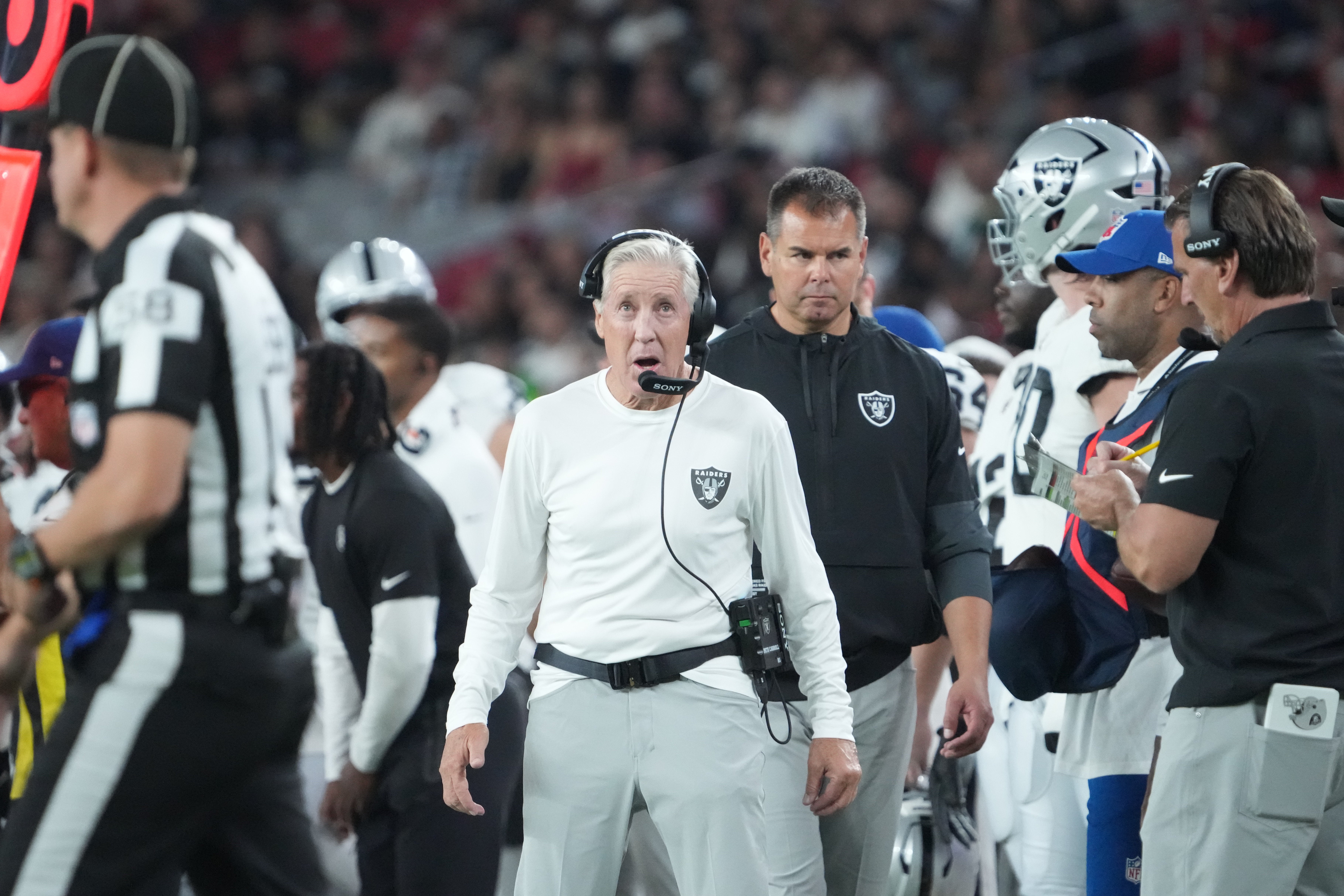 Las Vegas Raiders head coach Pete Carroll