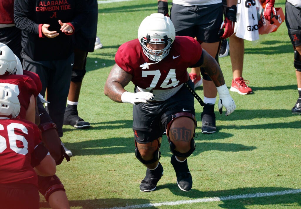 Alabama offensive lineman Kadyn Proctor