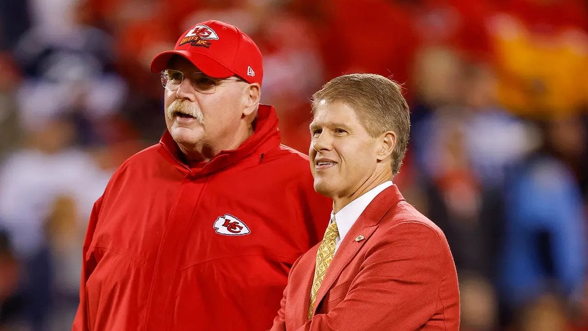 Kansas City Chiefs owner Clark Hunt and head coach Andy Reid