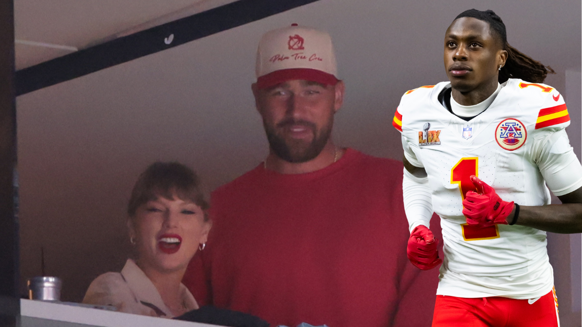 Taylor Swift, Travis Kelce, Xavier Worthy