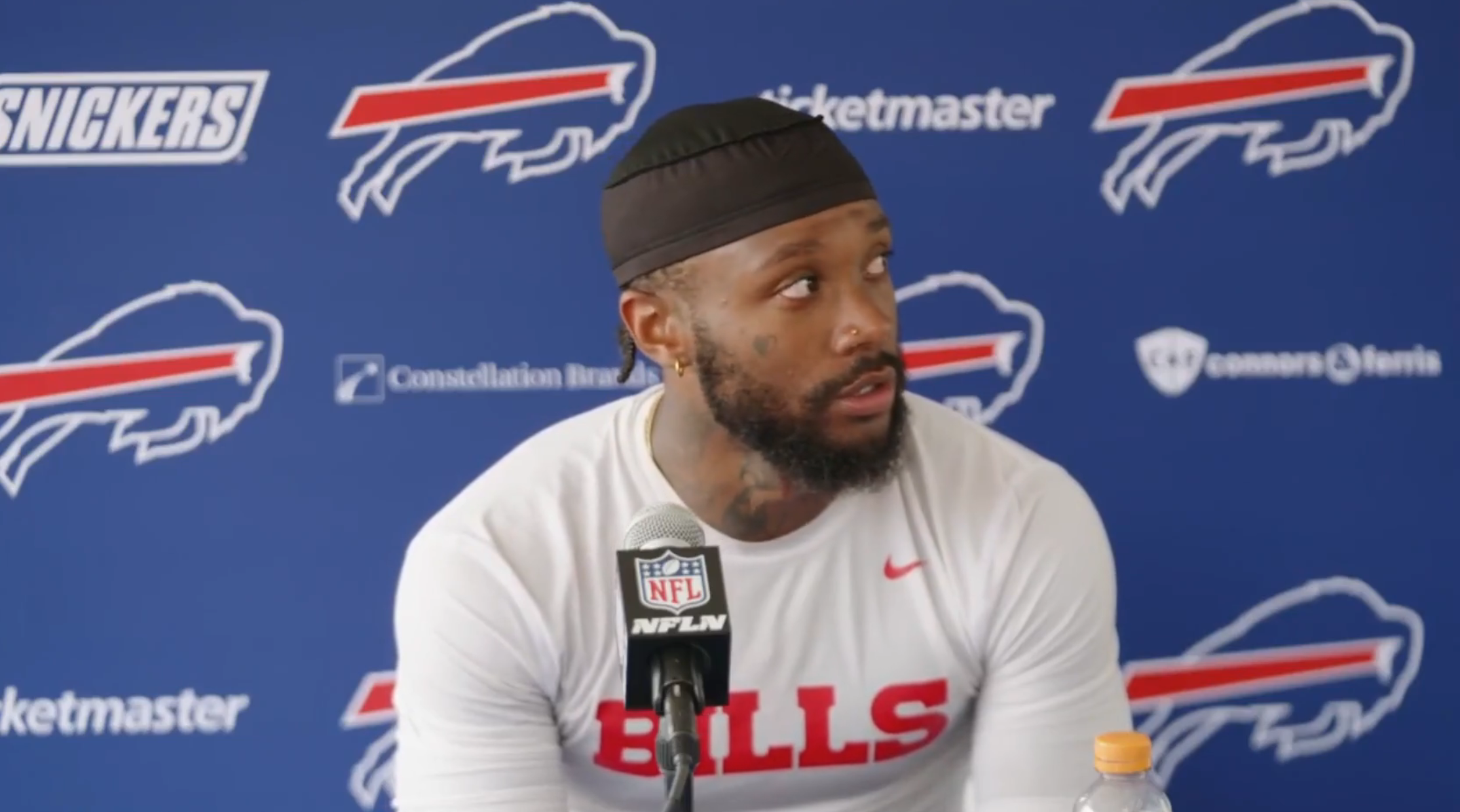 Buffalo Bills CB Christian Benford opens up to the media after practice at St John Fisher University