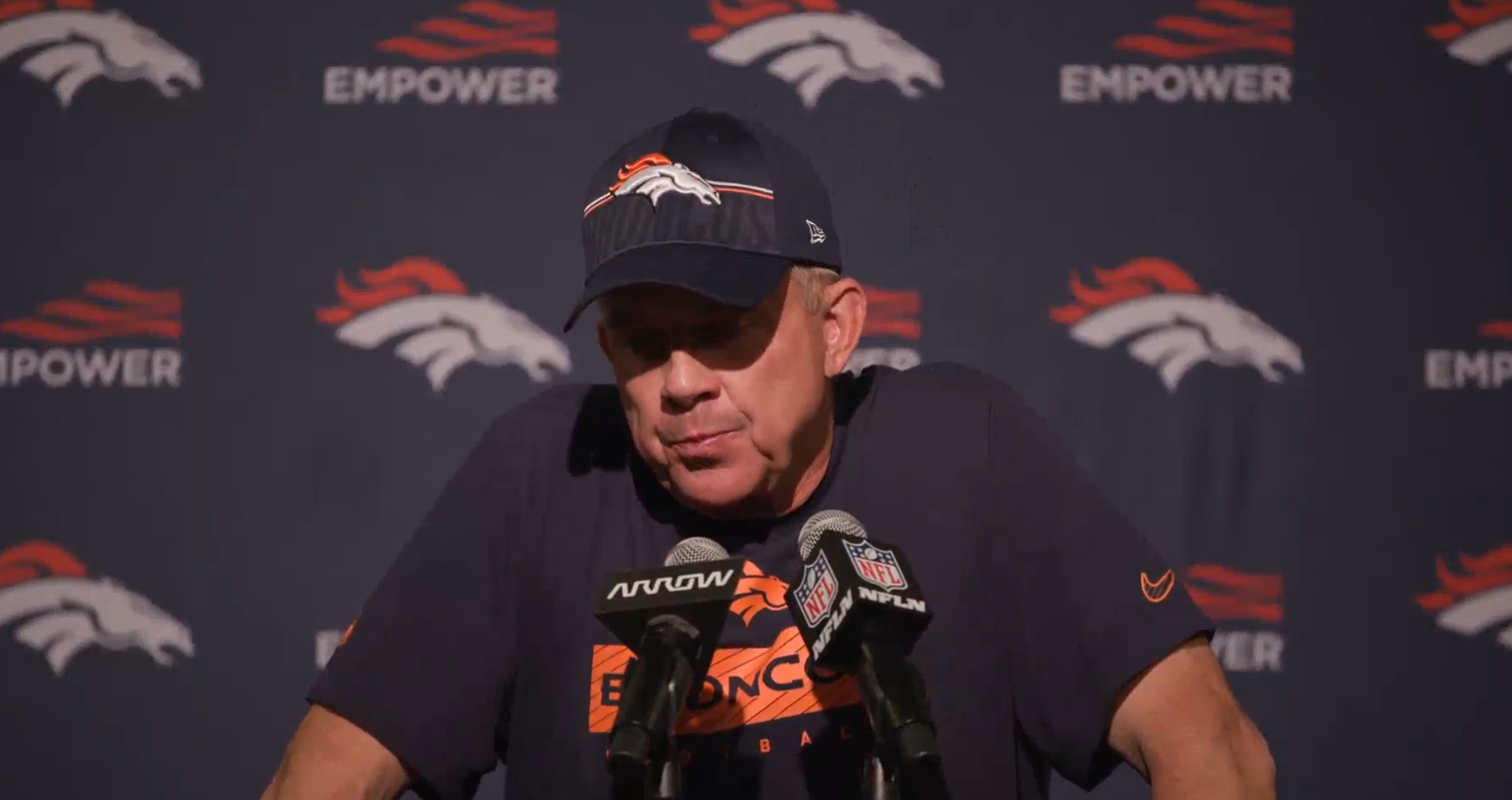 Denver Broncos Head Coach Sean Payton opens up to the media after team's preseason win against San Francisco 49ers