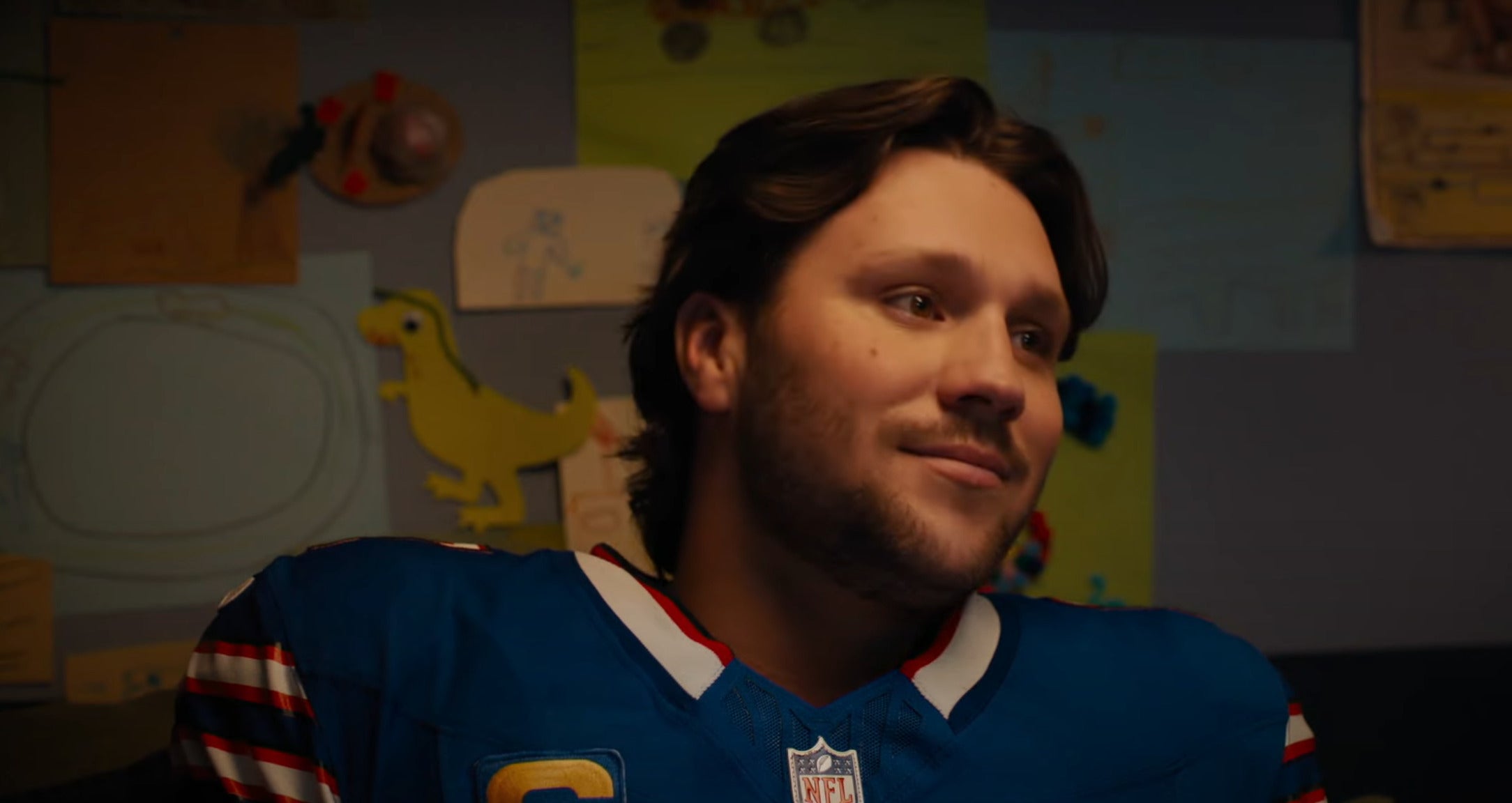 Buffalo Bills QB in Snickers commercial