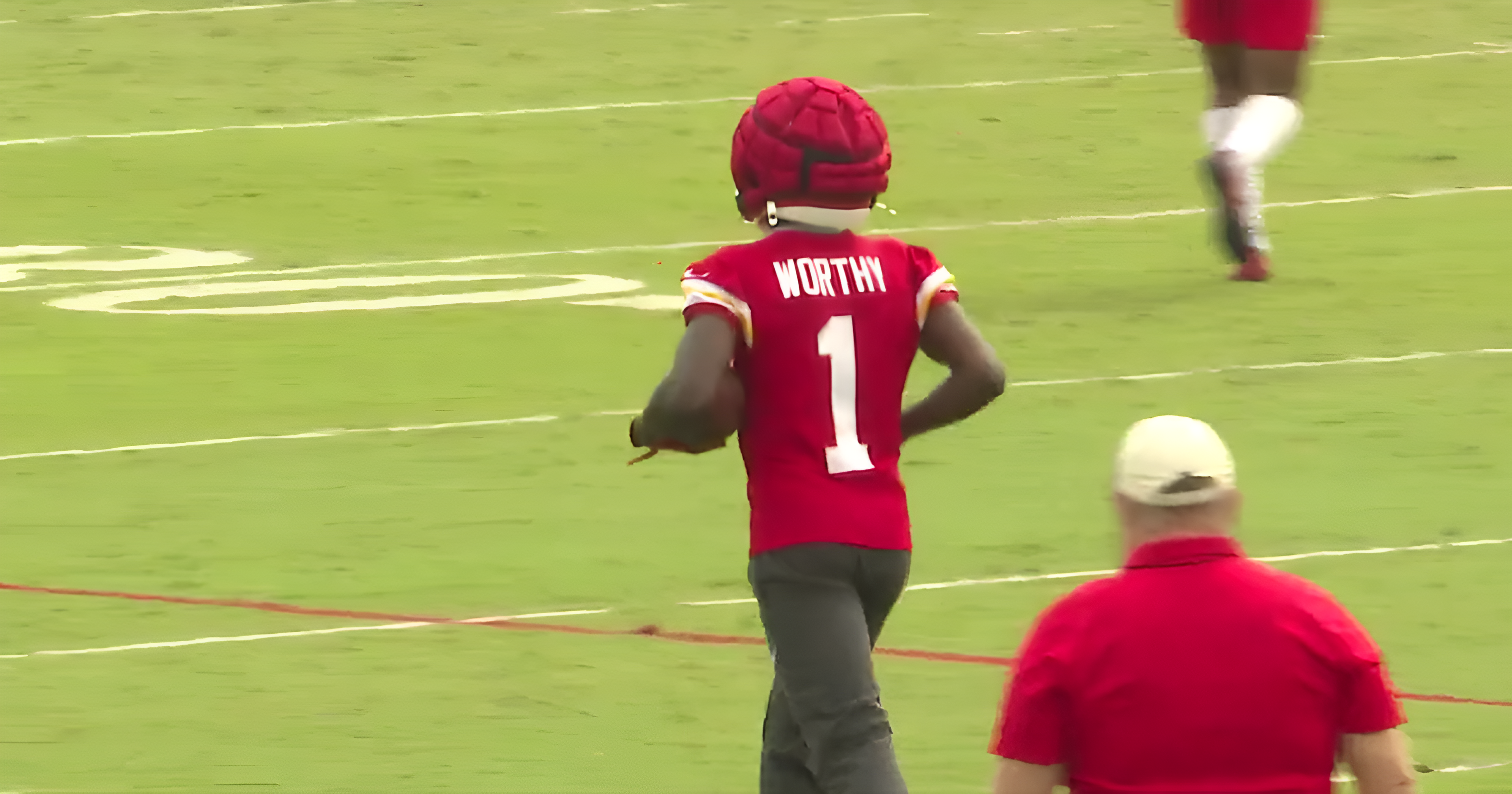 WR Xavier Worthy Kansas City Chiefs Training Camp