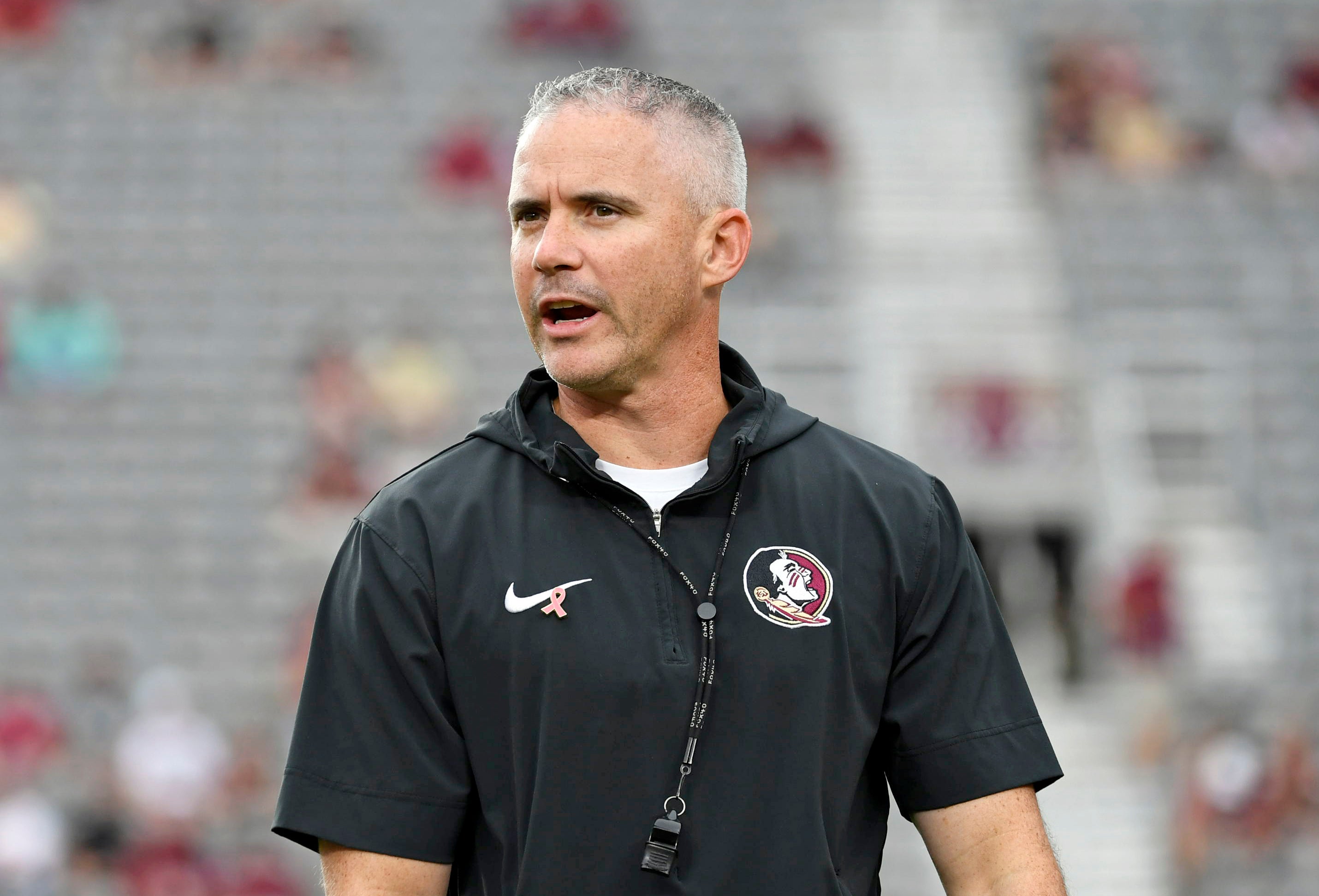 Florida State Seminoles head coach Mike Norvell