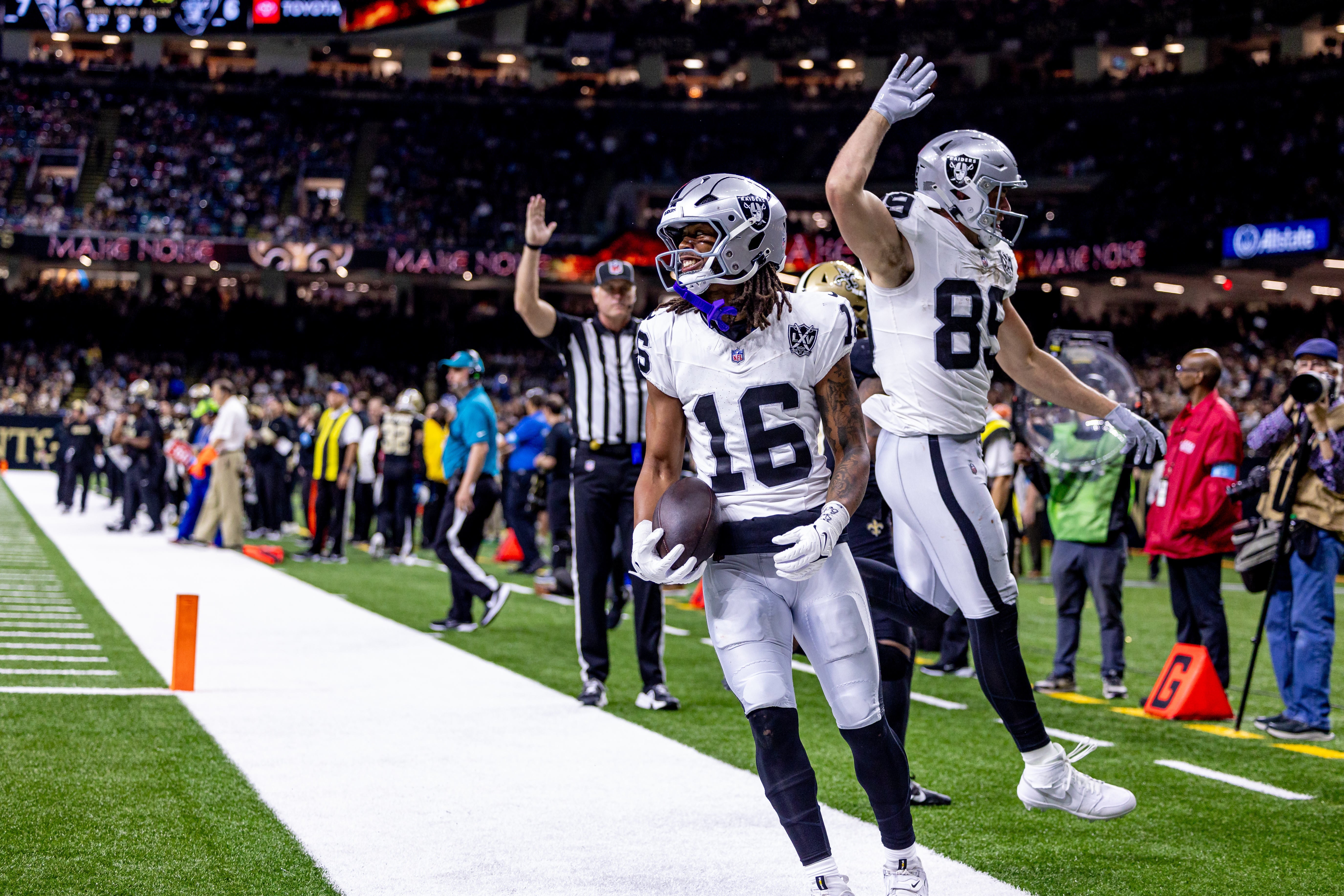 Las Vegas Raiders wide receivers Jakobi Meyers