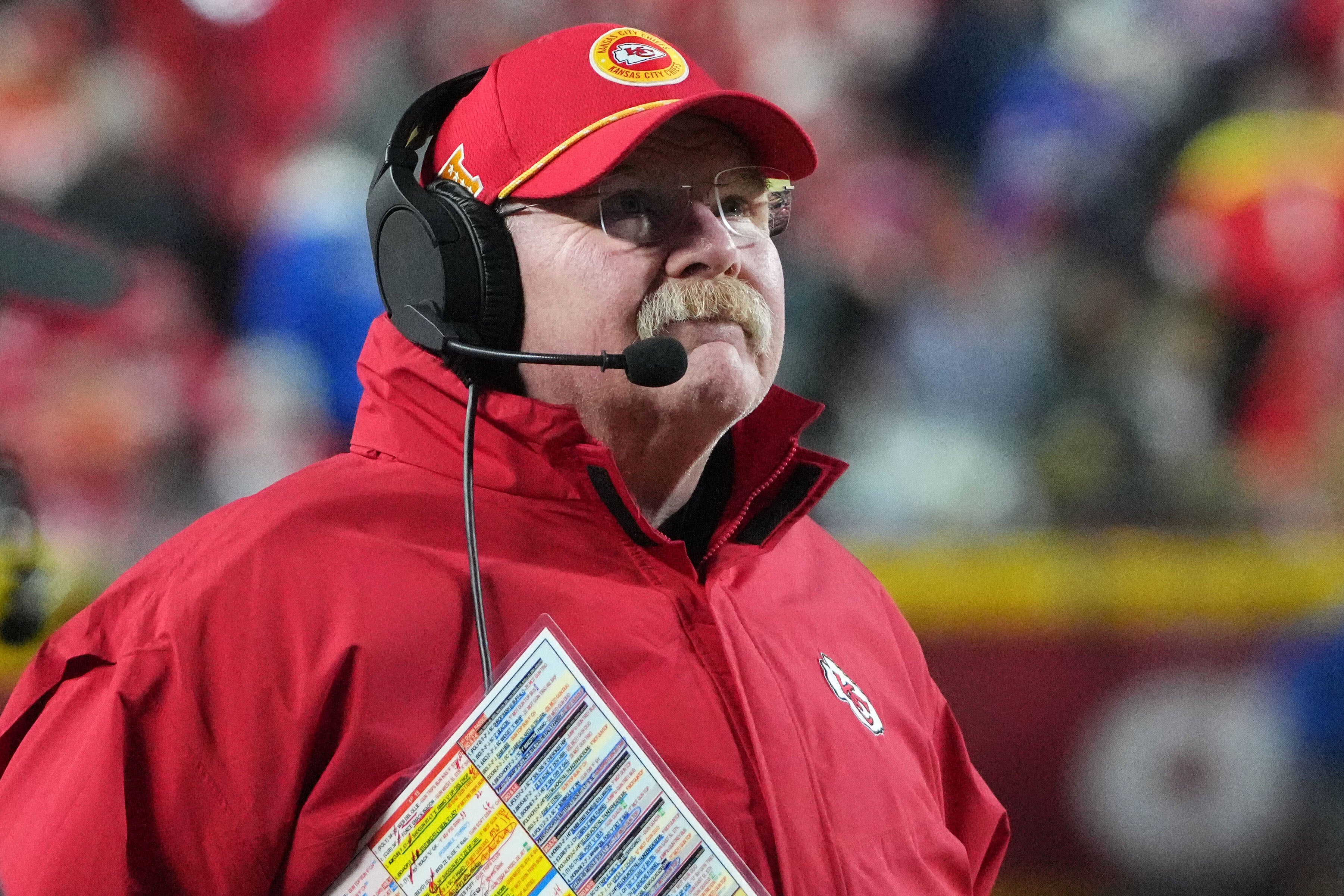Kansas City Chiefs head coach Andy Reid during the second half against the Buffalo Bills in the AFC Championship game