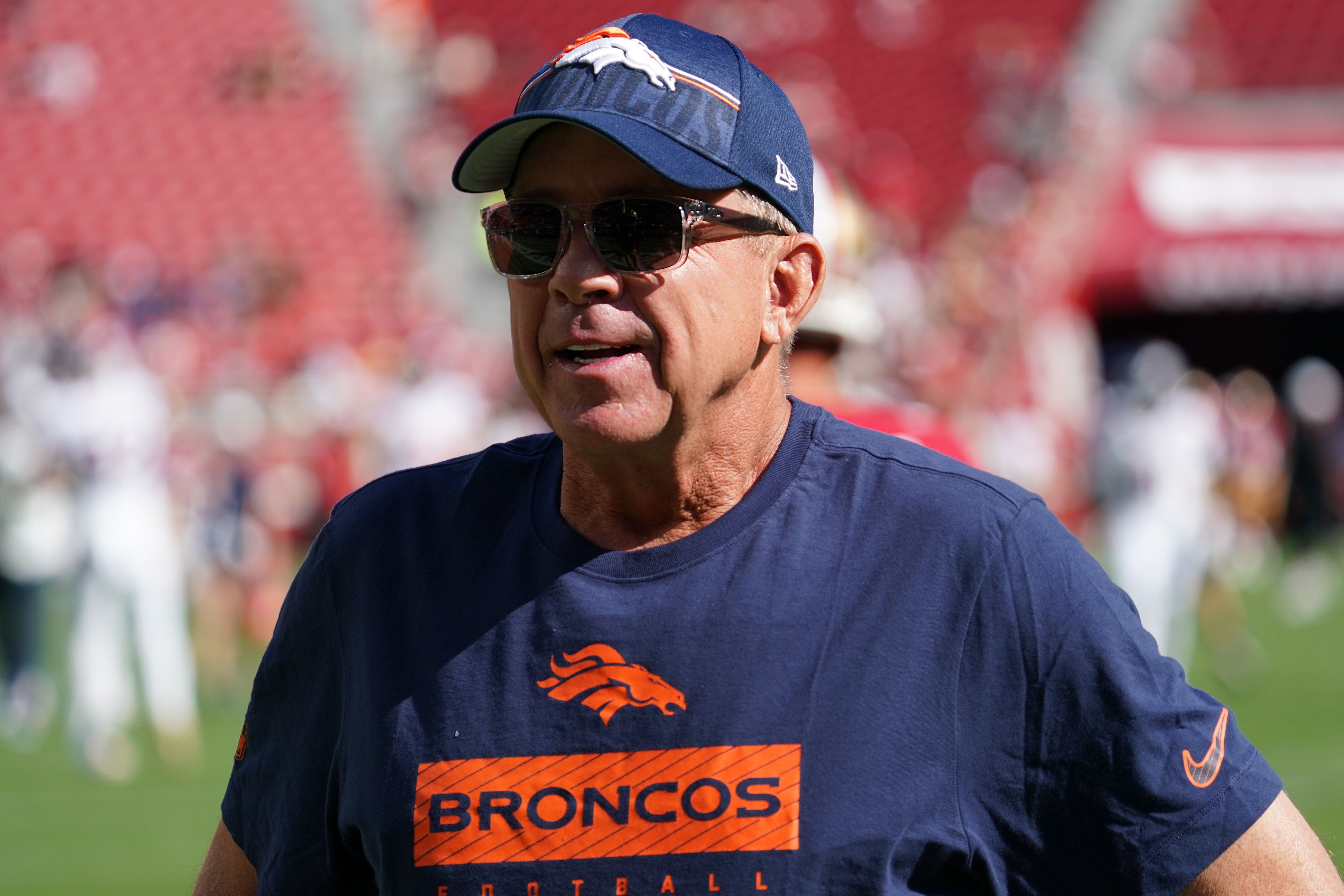 Denver Broncos Head Coach Sean Payton on the sidelines during preseason