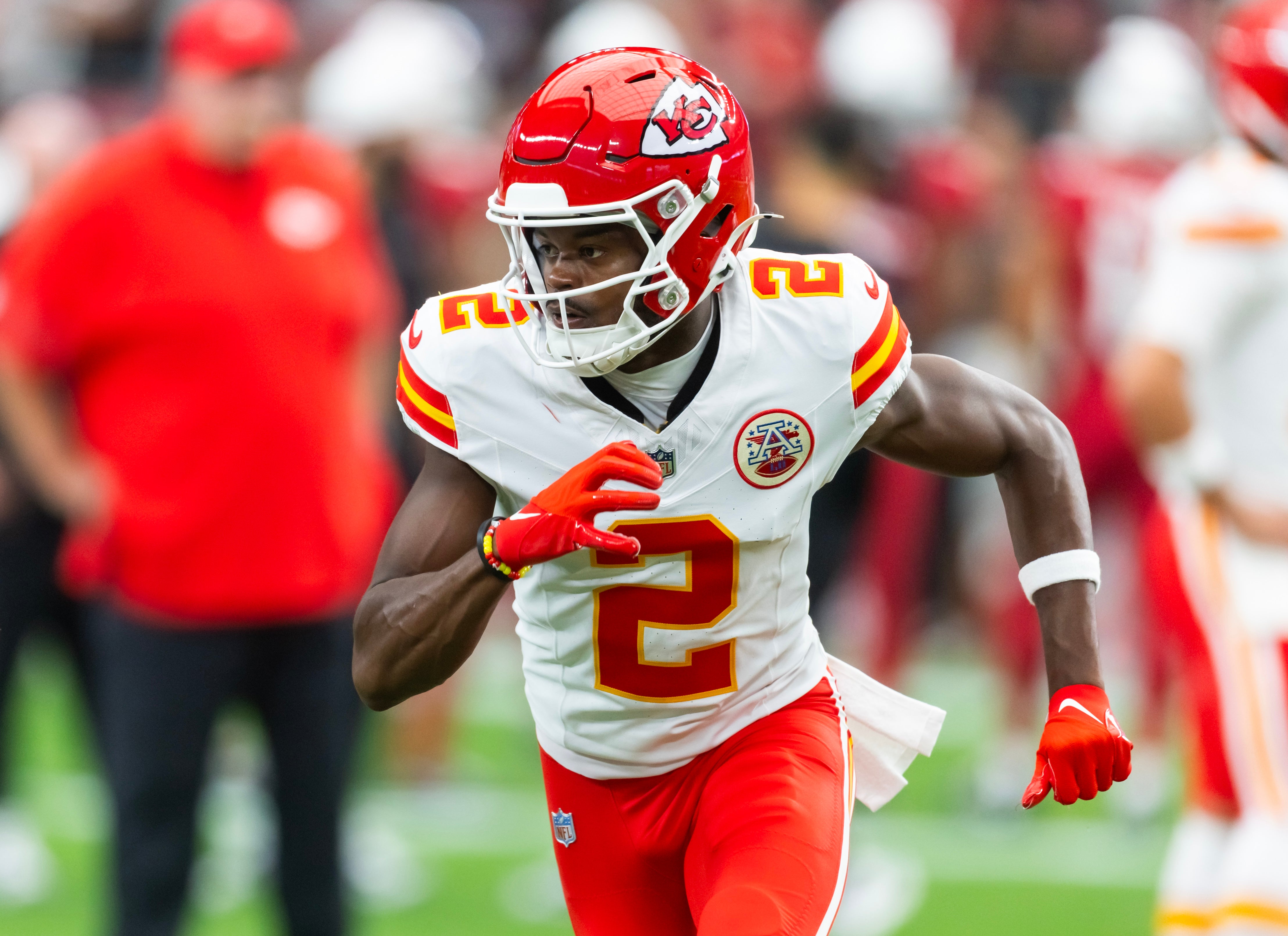 Kansas City Chiefs wide receiver Tyquan Thornton (2) against the Arizona Cardinals