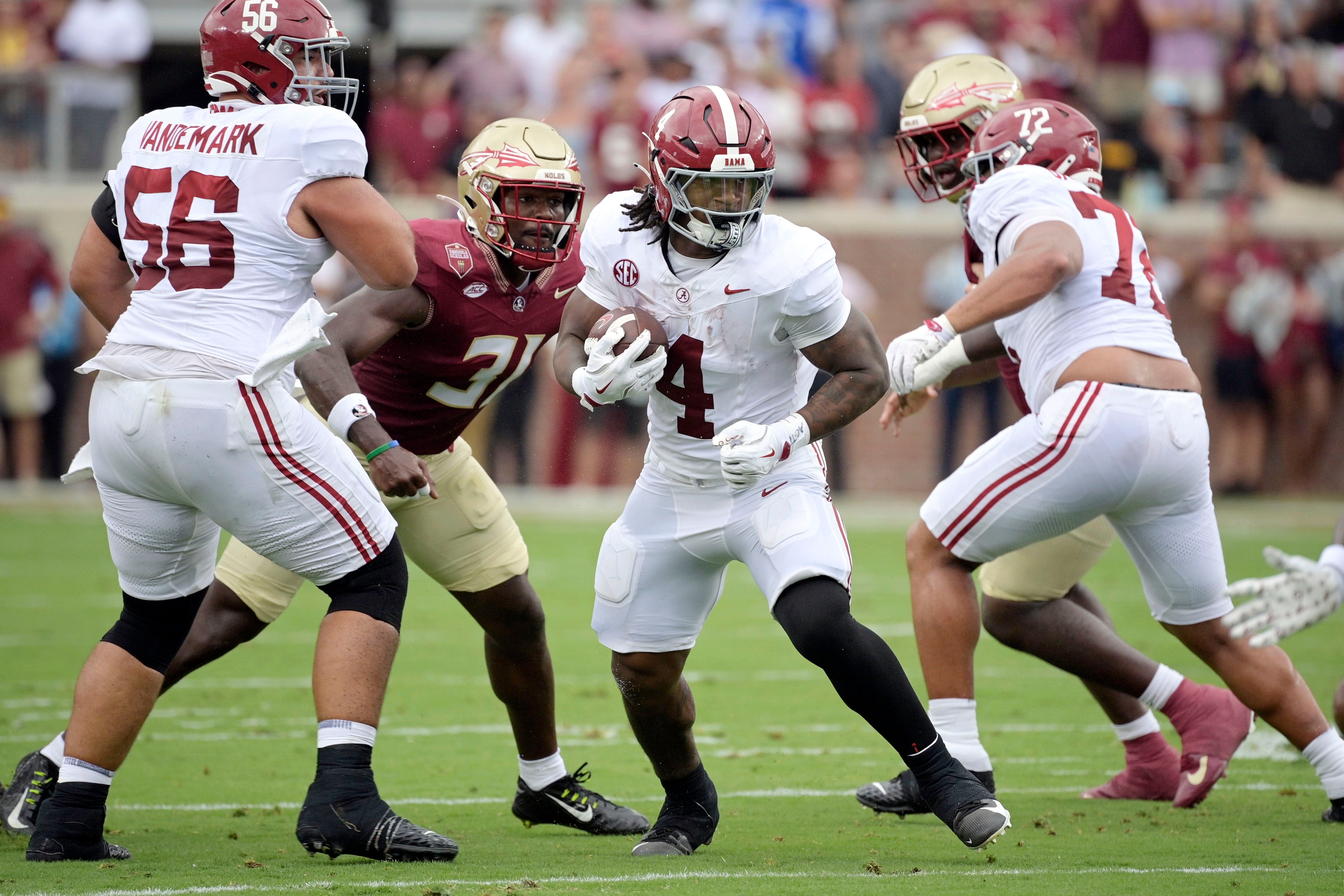 Alabama running back Daniel Hill