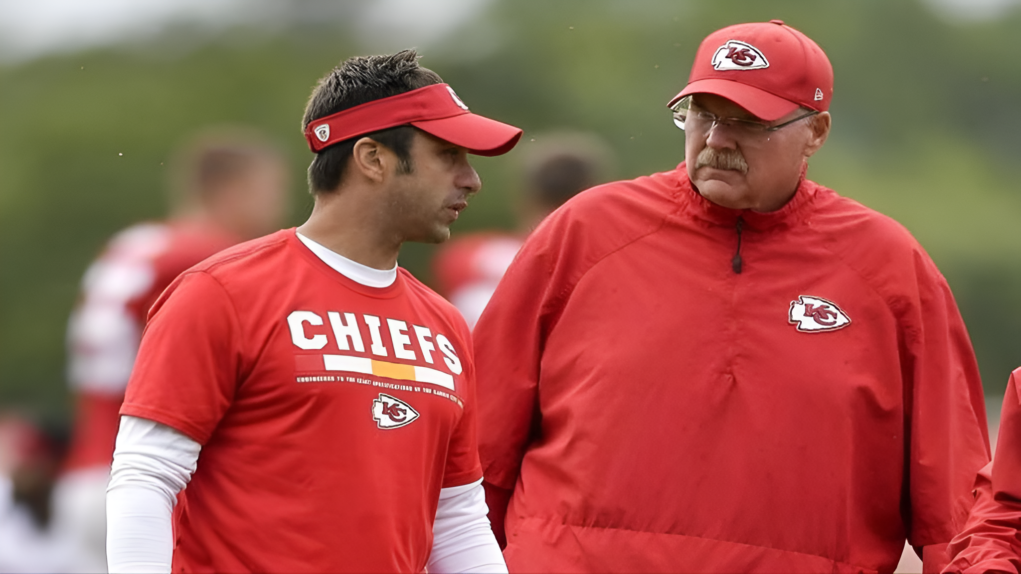 Kansas City Chiefs head coach Andy Reid and general manager Brett Veach