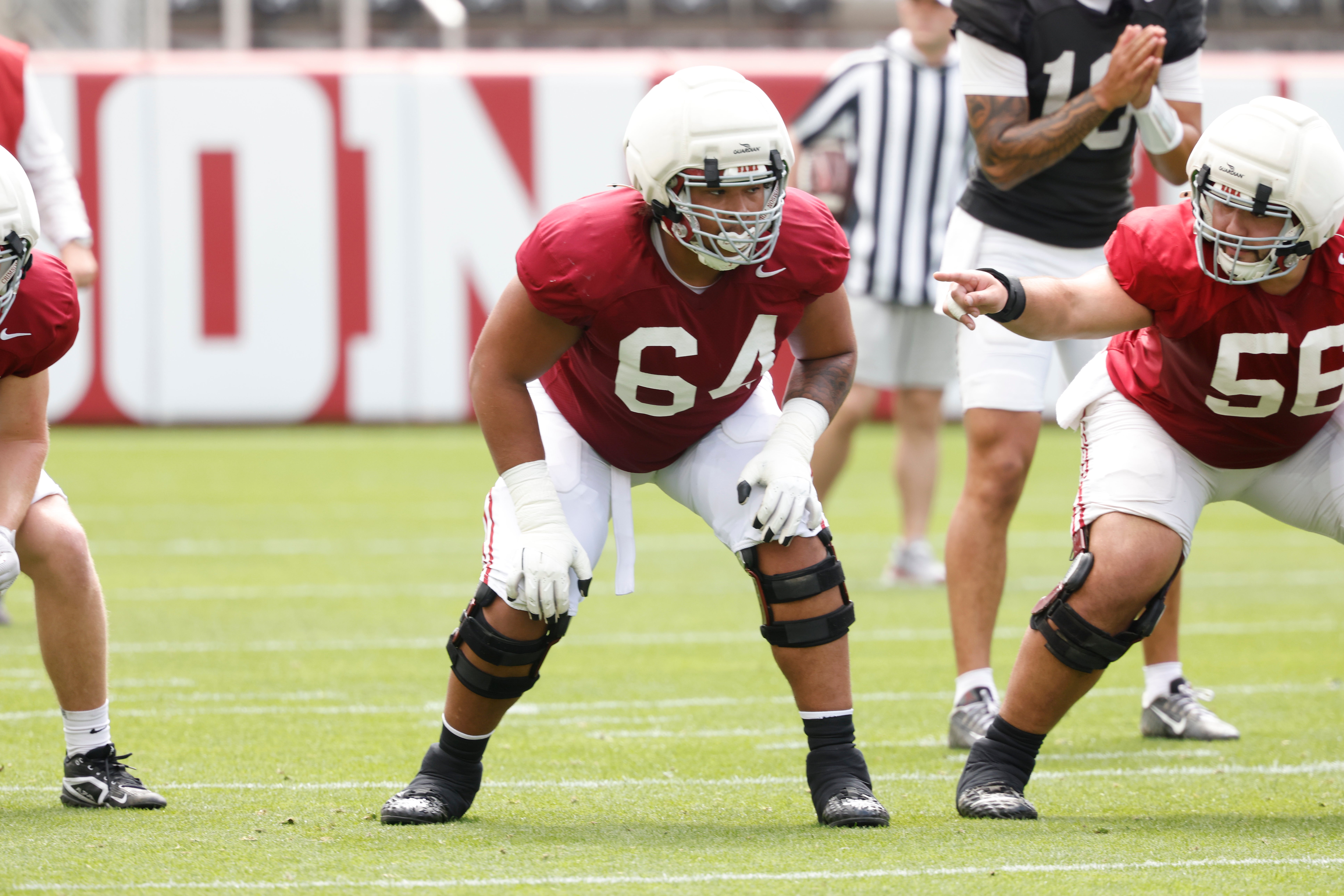 Alabama offensive lineman Michael Carroll