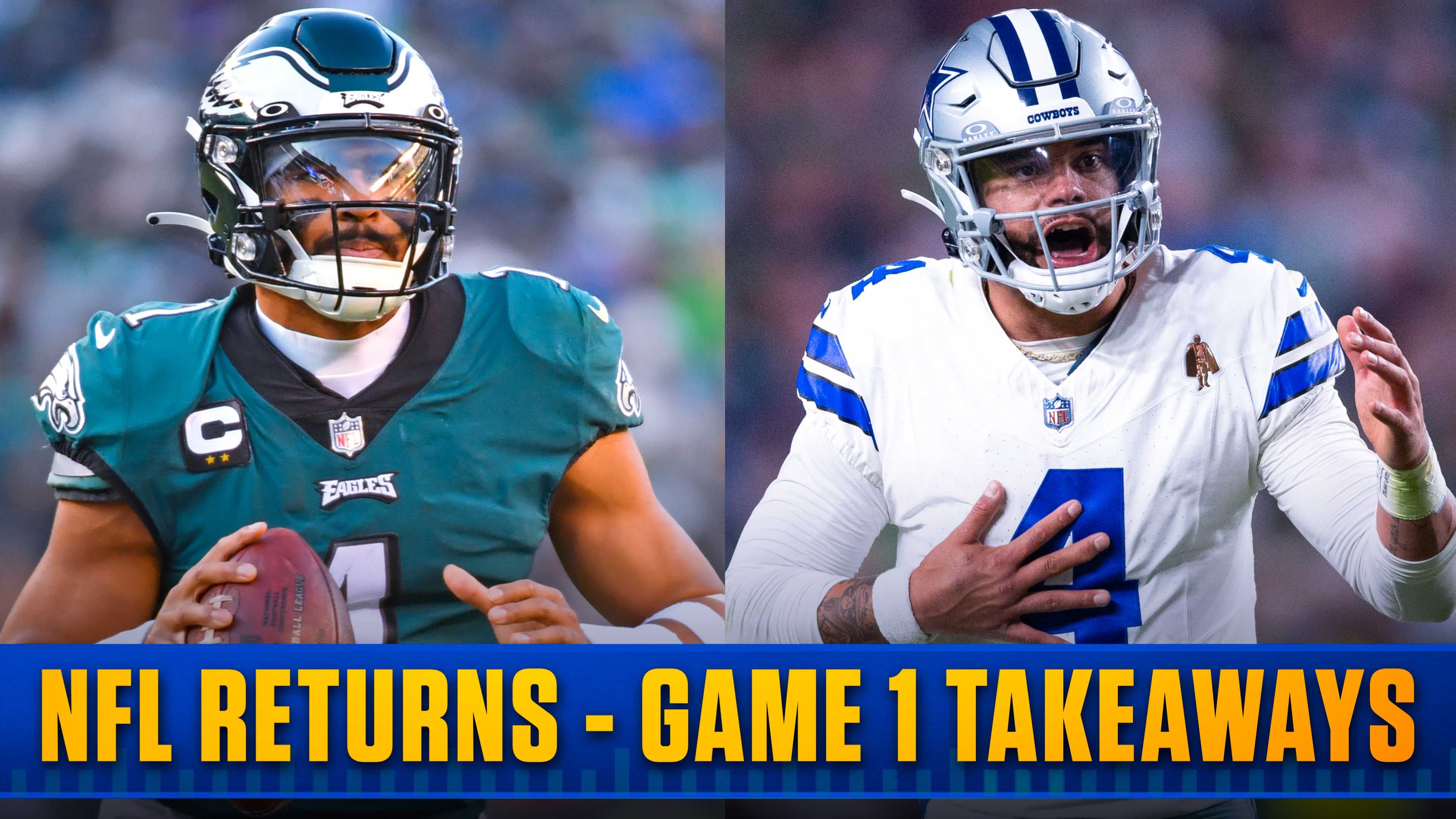 Philadelphia Eagles Jalen Hurts and Dallas Cowboys QB Dak Prescott featured in our All NFL Newsletter