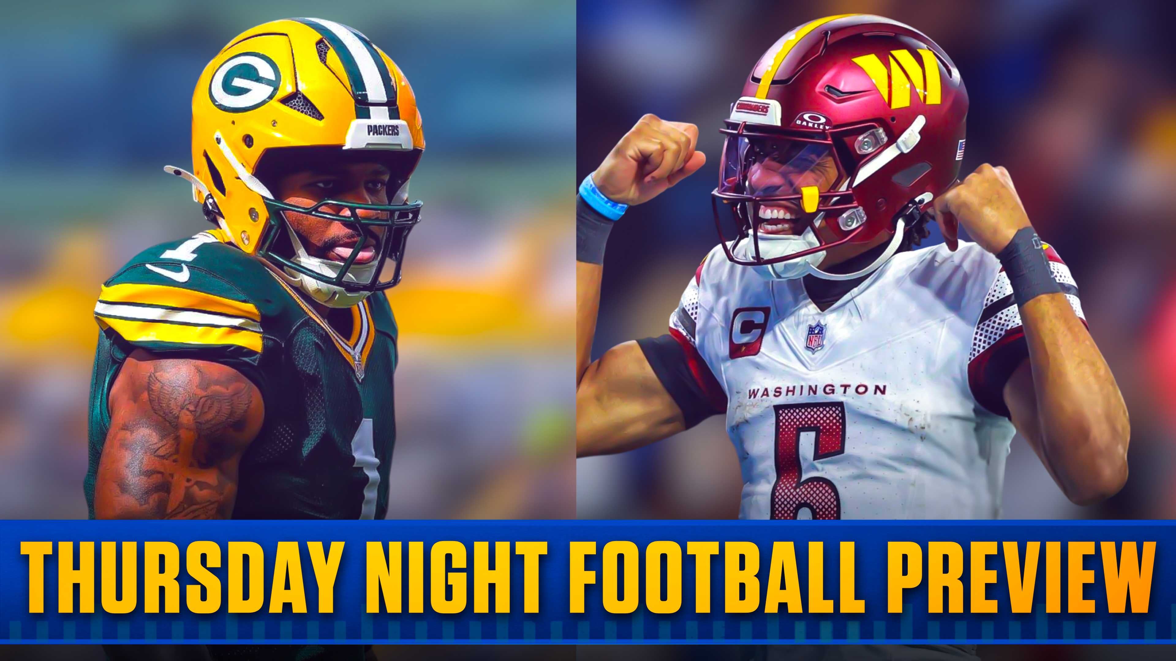 Green Bay Packers linebacker Micah Parsons and Washington Commanders quarterback Jayden Daniel TNF Preview - A to Z Sports All-NFL newsletter