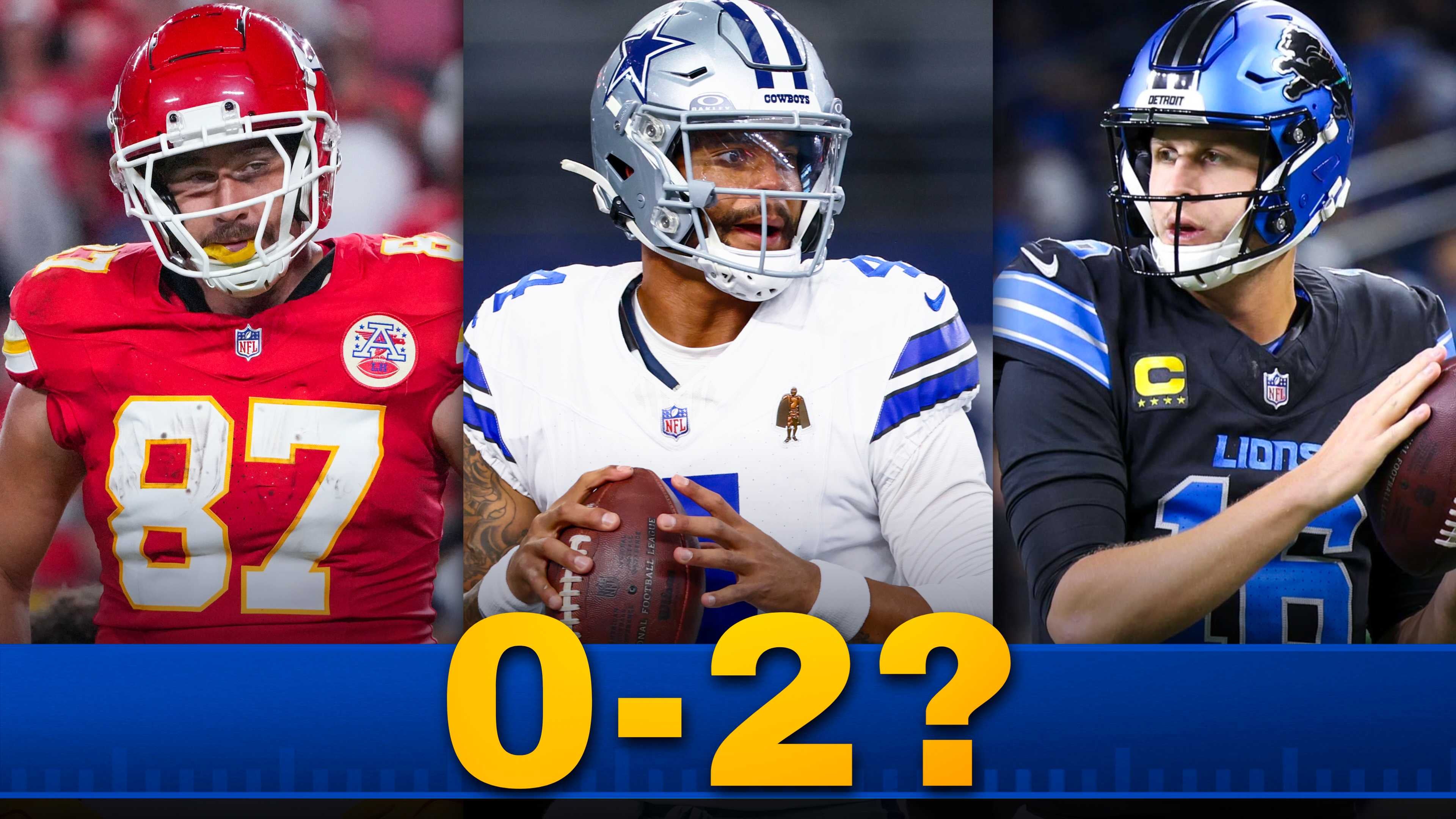 Chiefs TE Travis Kelce Cowboys QB Dak Prescott Lions QB Jared Goff