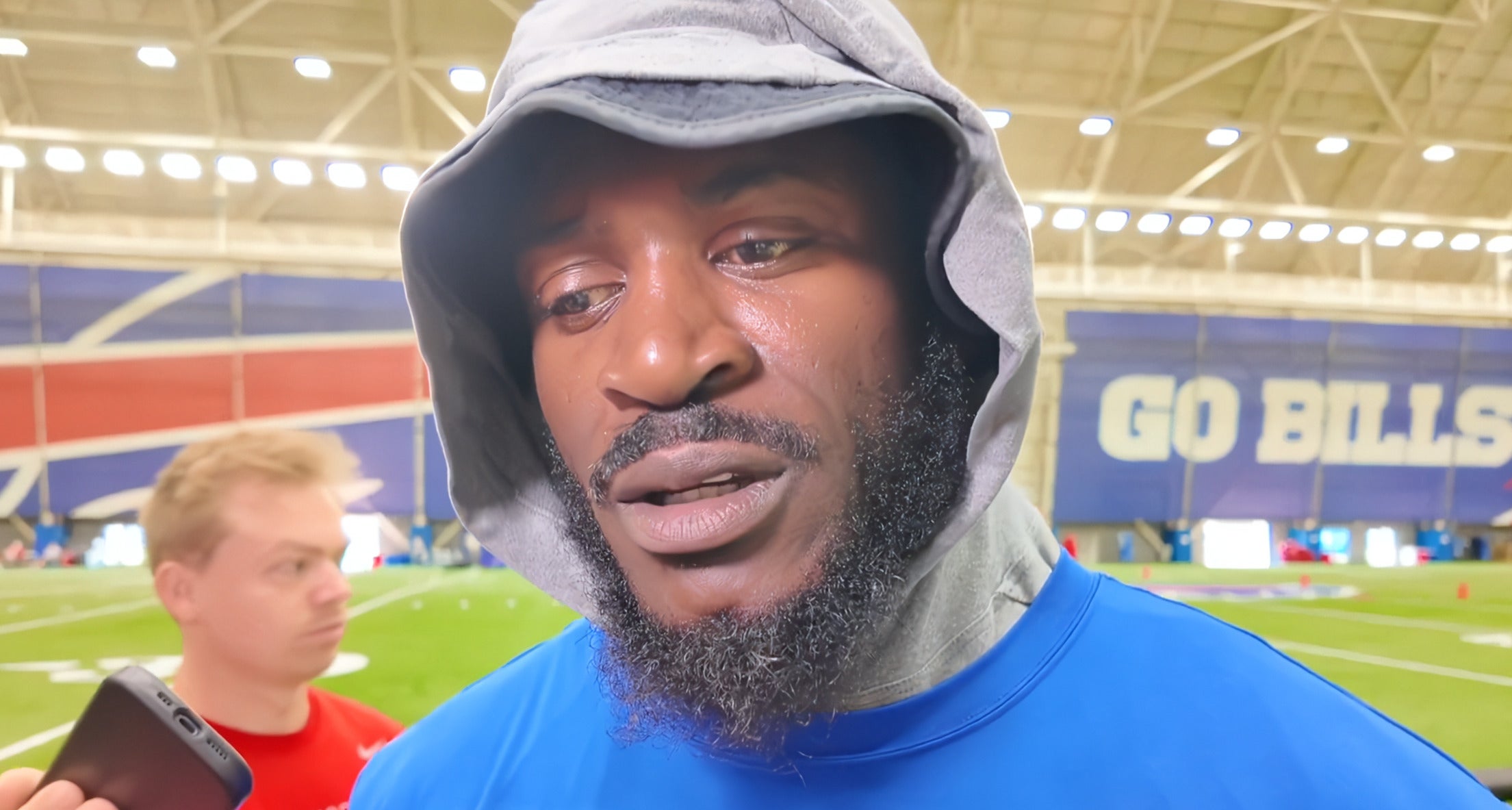 Buffalo Bills cornerback Tre'Davious White speaks to the media about his journey back from injury