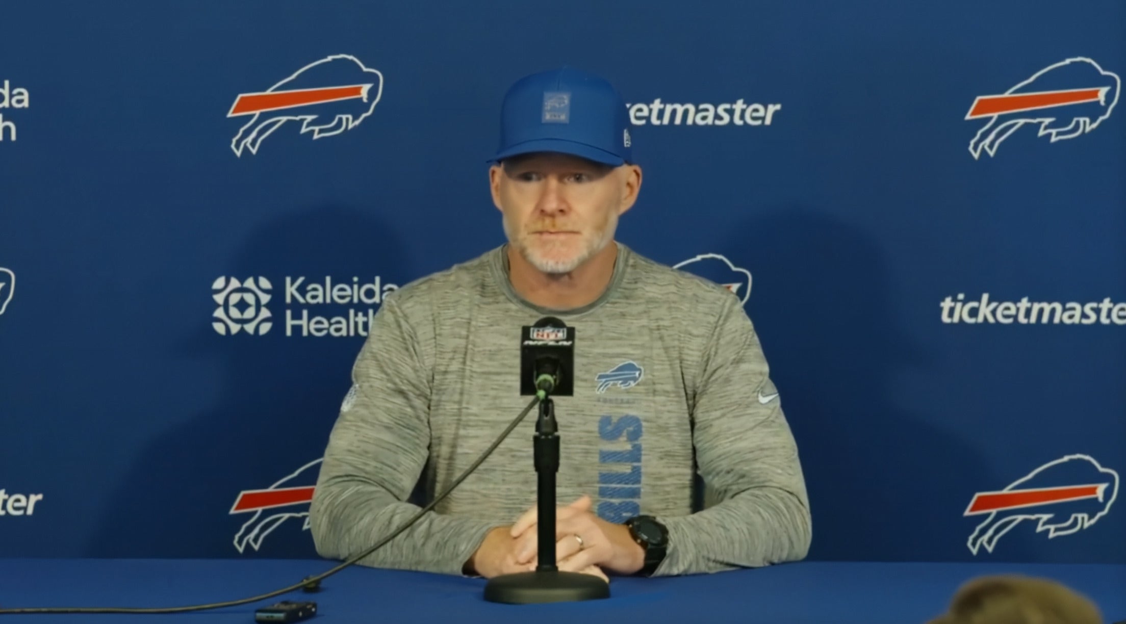 Buffalo Bills head coach Sean McDermott speaks to the media ahead of the team's Week 2 contest vs. Jets with injury update on Ed Oliver
