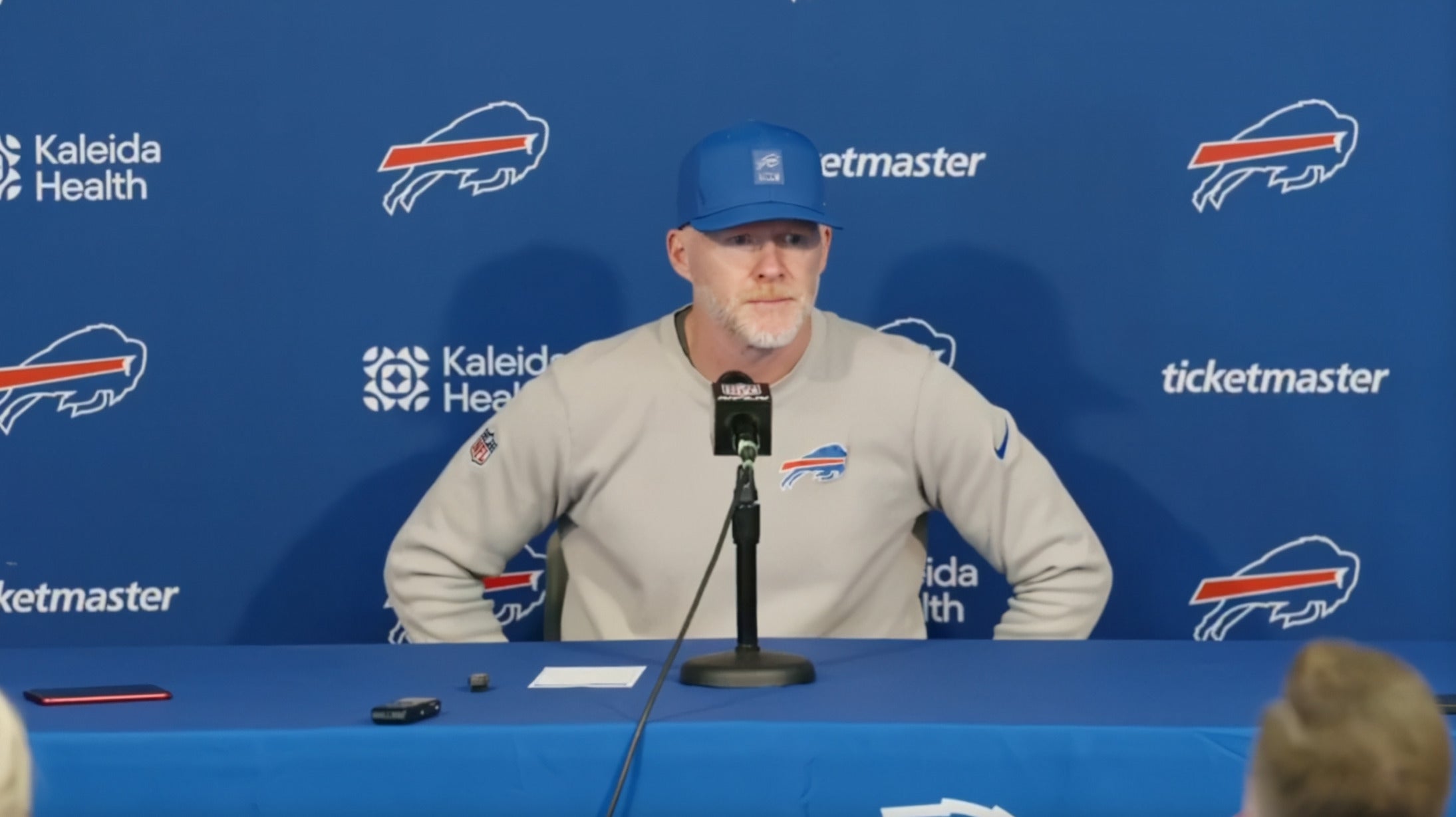 Buffalo Bills head coach Sean McDermott speaks to the media after the team's Week 3 win against the Miami Dolphins while pointing out the one area the team needs to improve moving forward.