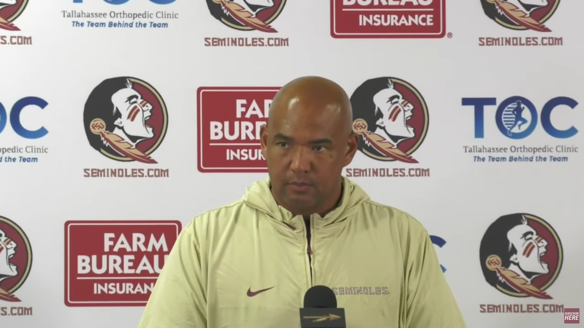 Florida State Seminoles defensive coordinator Tony White