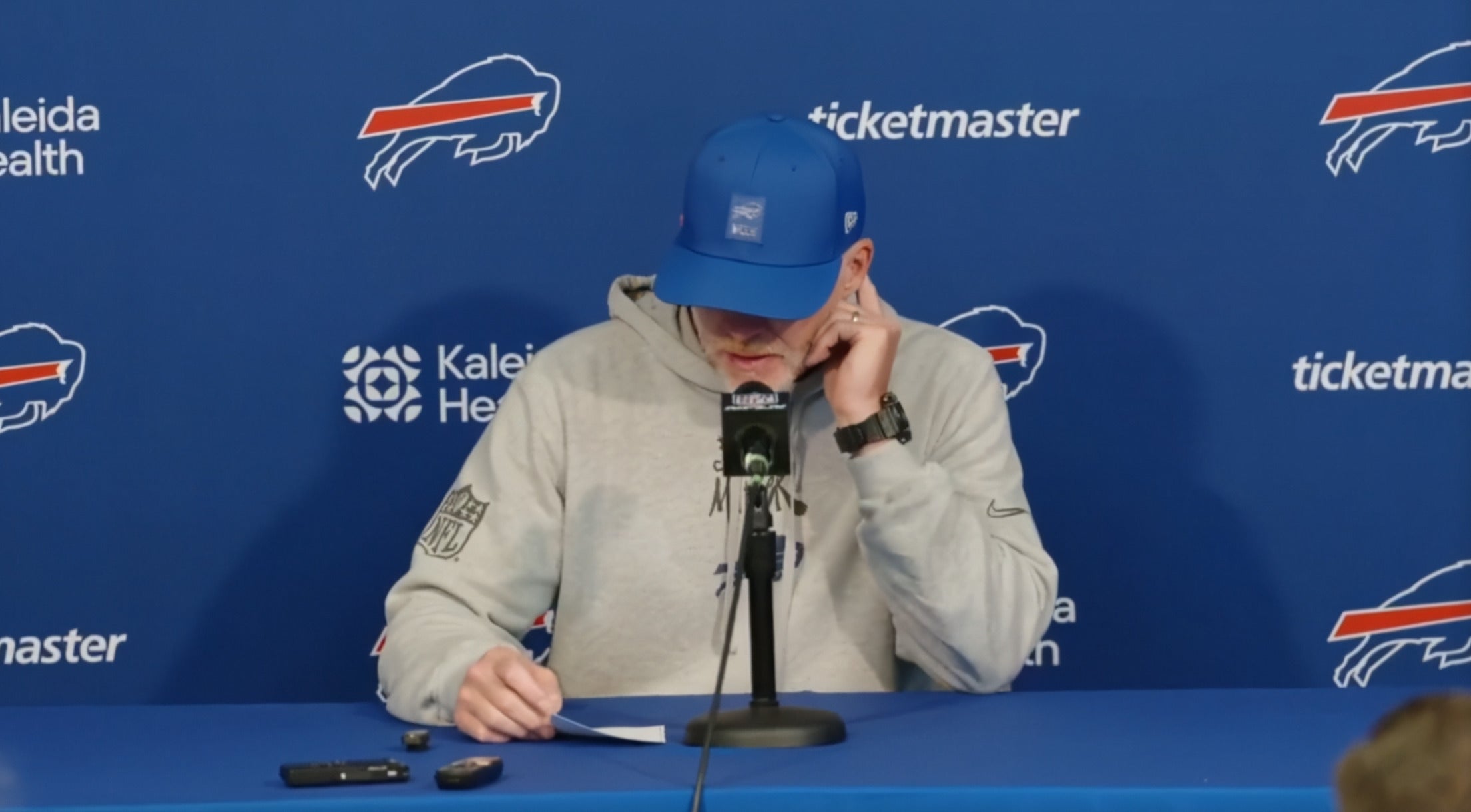Buffalo Bills head coach Sean McDermott provides a worrying injury update on multiple key players ahead of Week 4 vs. Saints