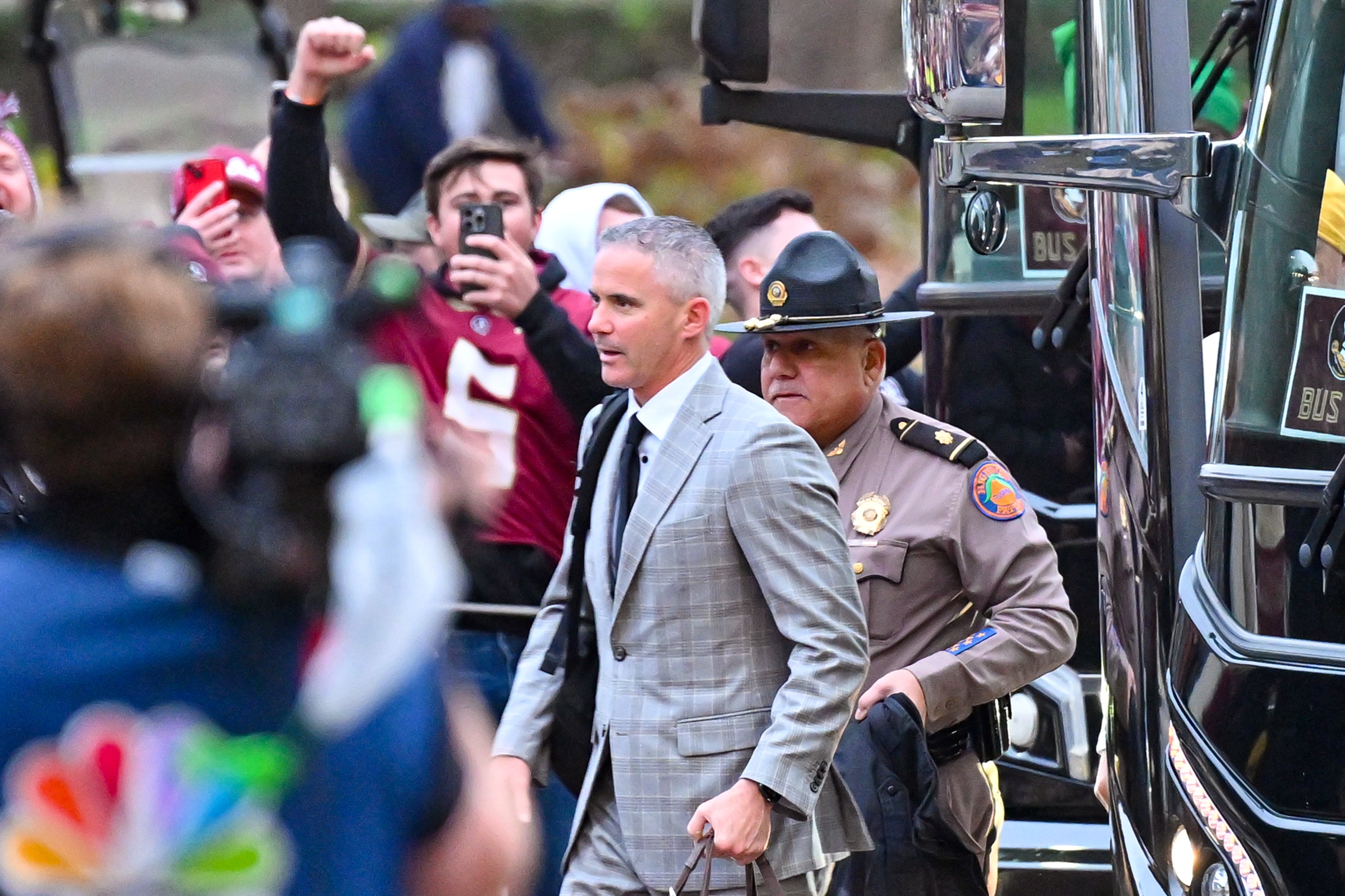 Florida State Seminoles head coach Mike Norvell