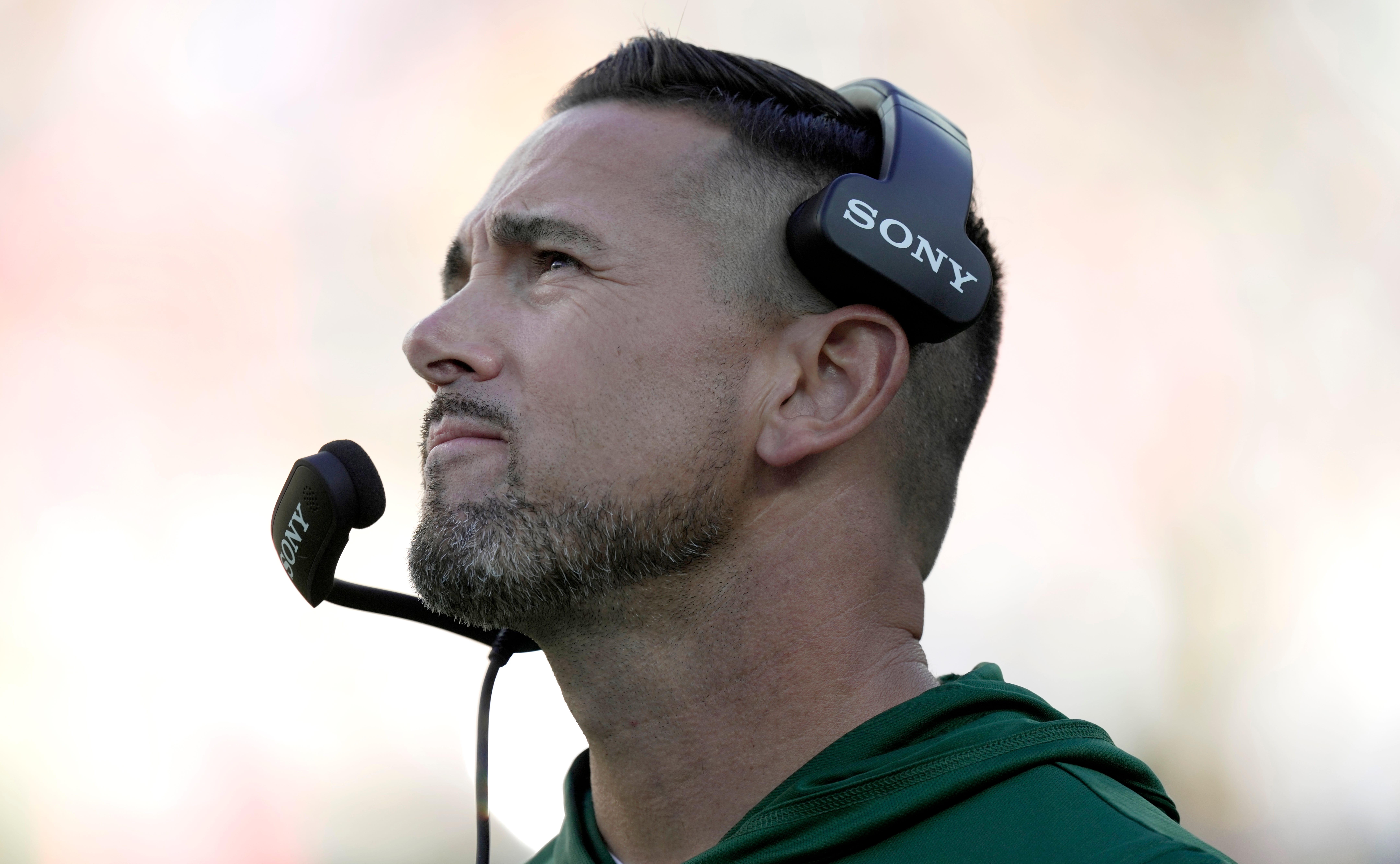 Green Bay Packers head coach Matt LaFleur is shown during the fourth quarter of their preseason game Saturday, August 23, 2025 at Lambeau Field in Green Bay, Wisconsin. The Green Bay Packers beat the Seattle Seahawks 20-7.