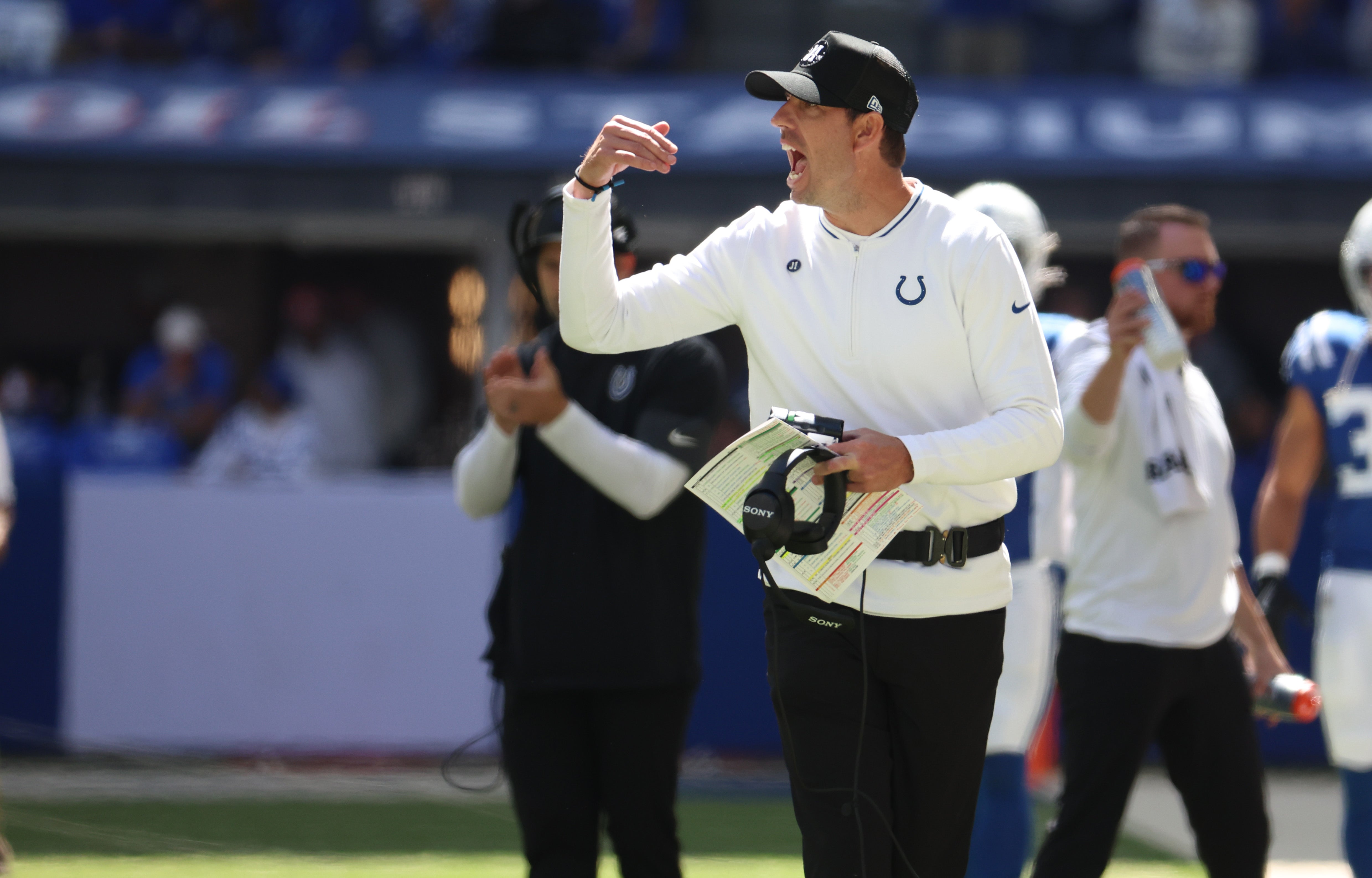 Colts head coach Shane Steichen