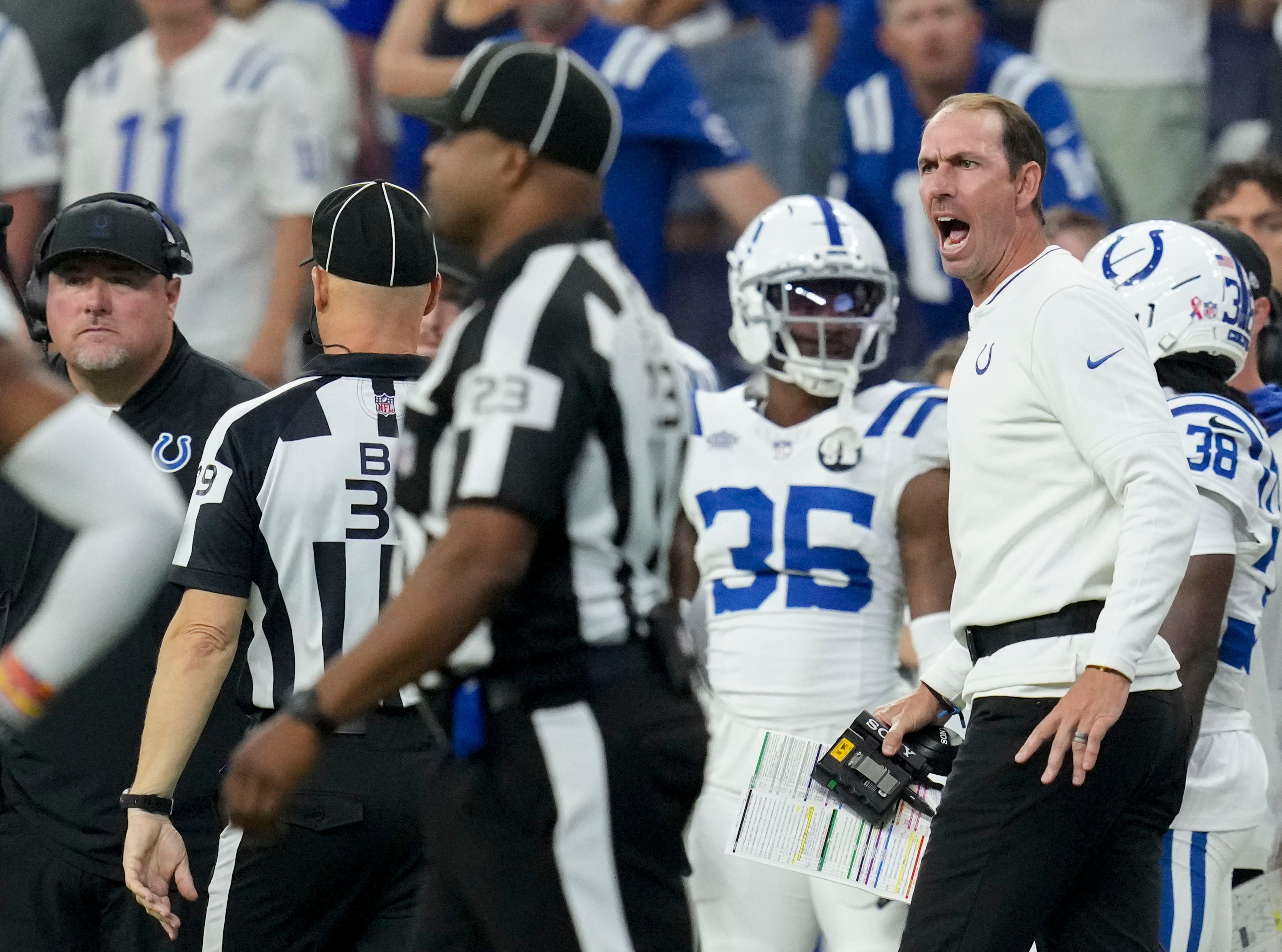 Colts head coach Shane Steichen