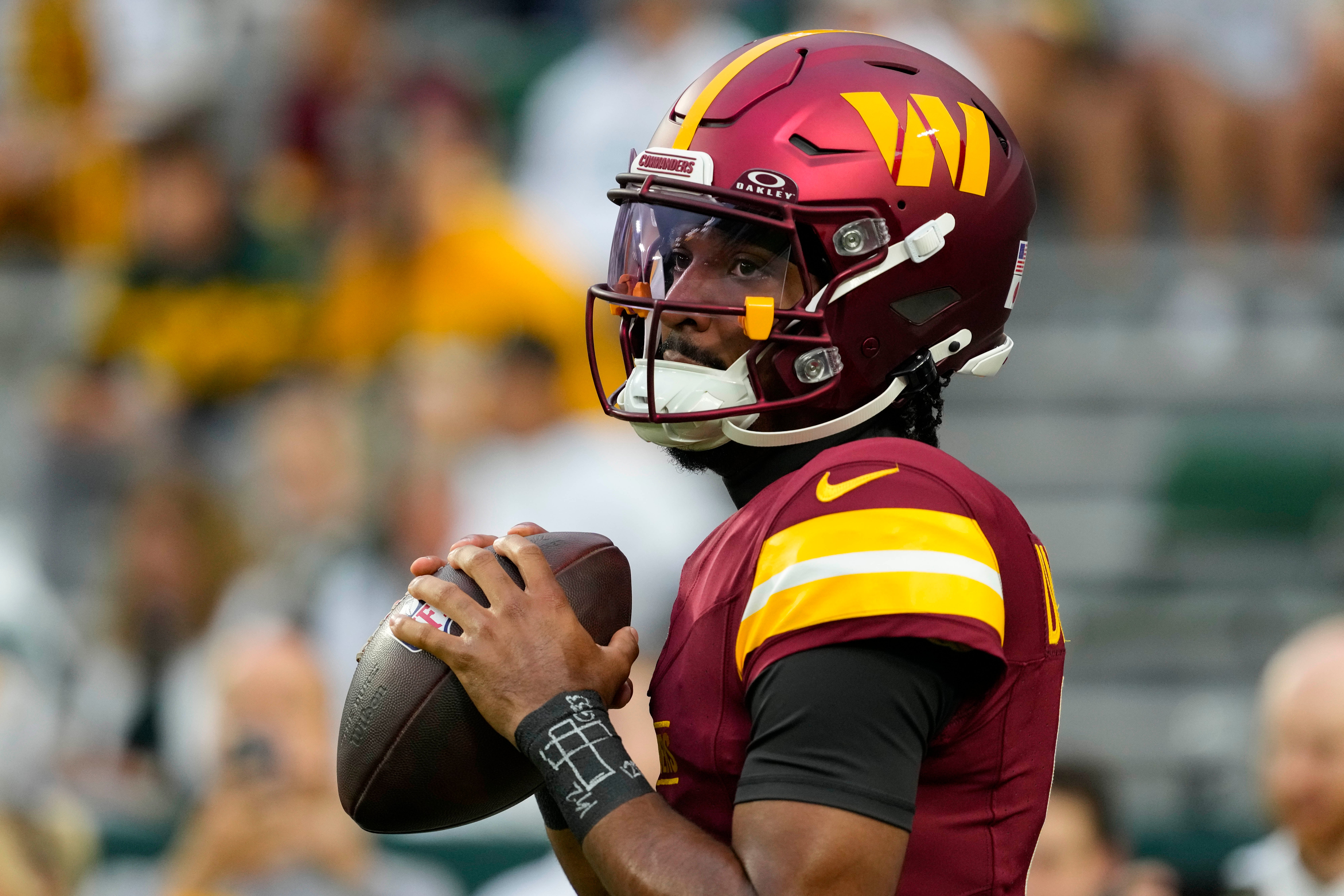 Washington Commanders quarterback Jayden Daniels Las Vegas Raiders