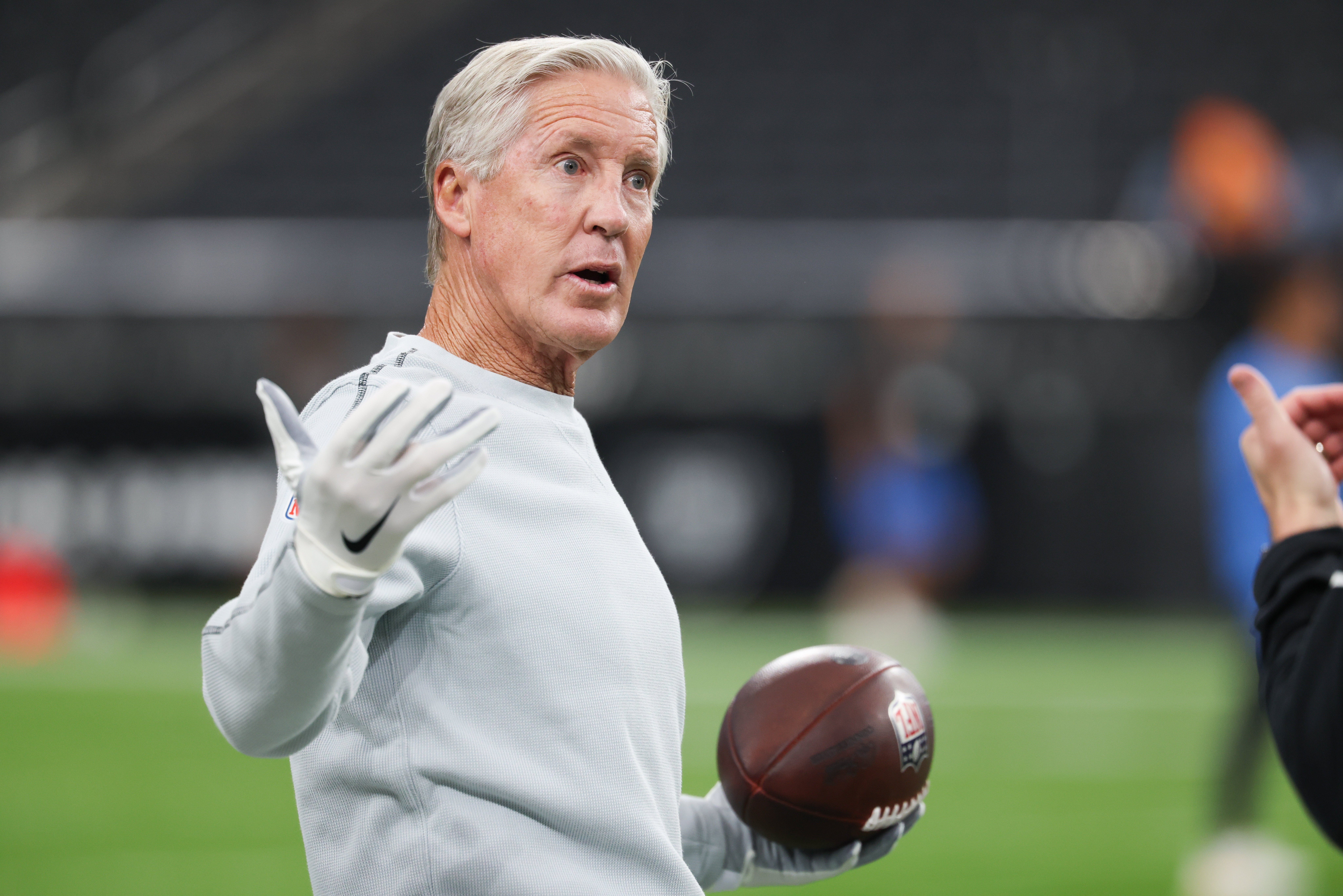 Las Vegas Raiders head coach Pete Carroll