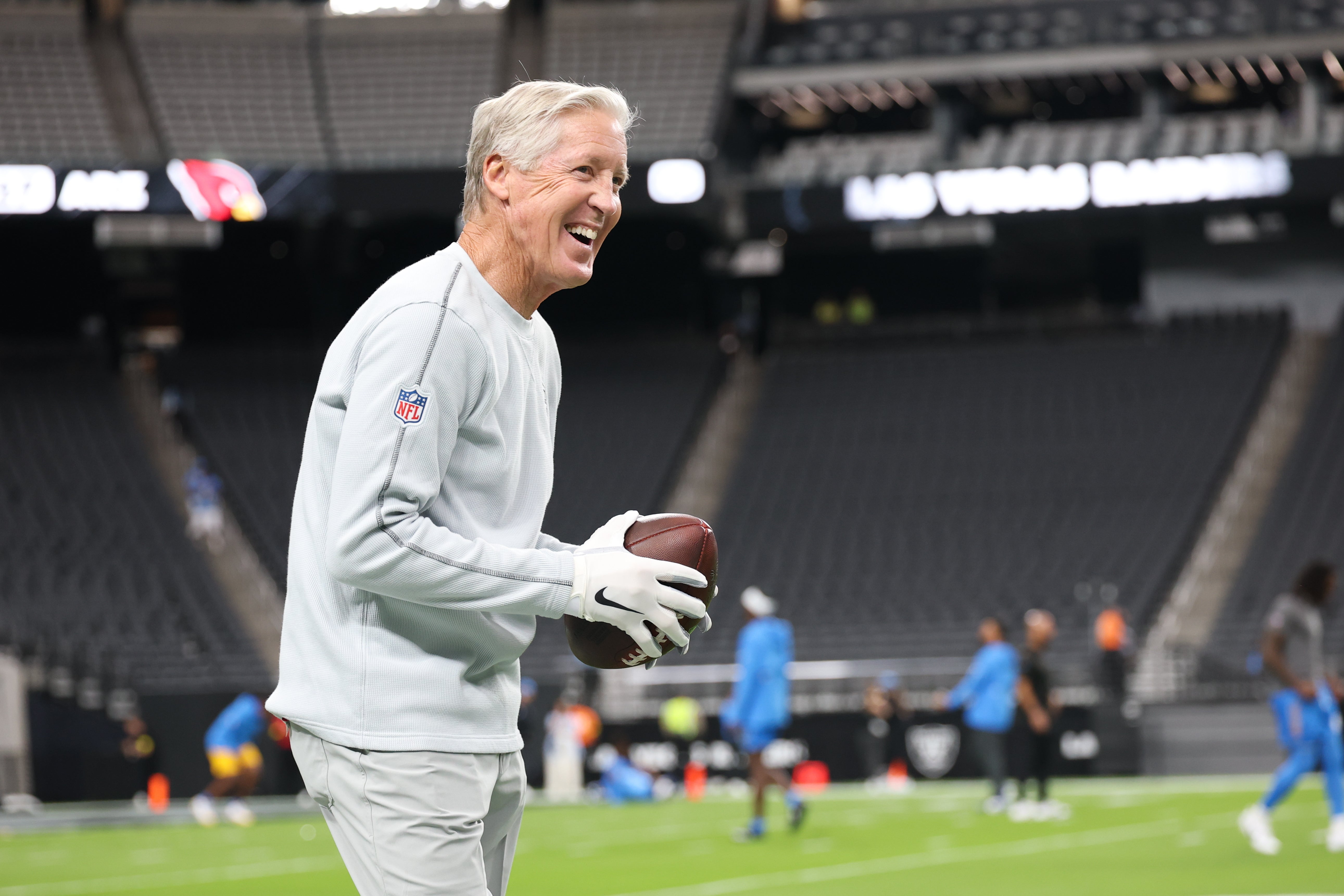 Las Vegas Raiders head coach Pete Carroll