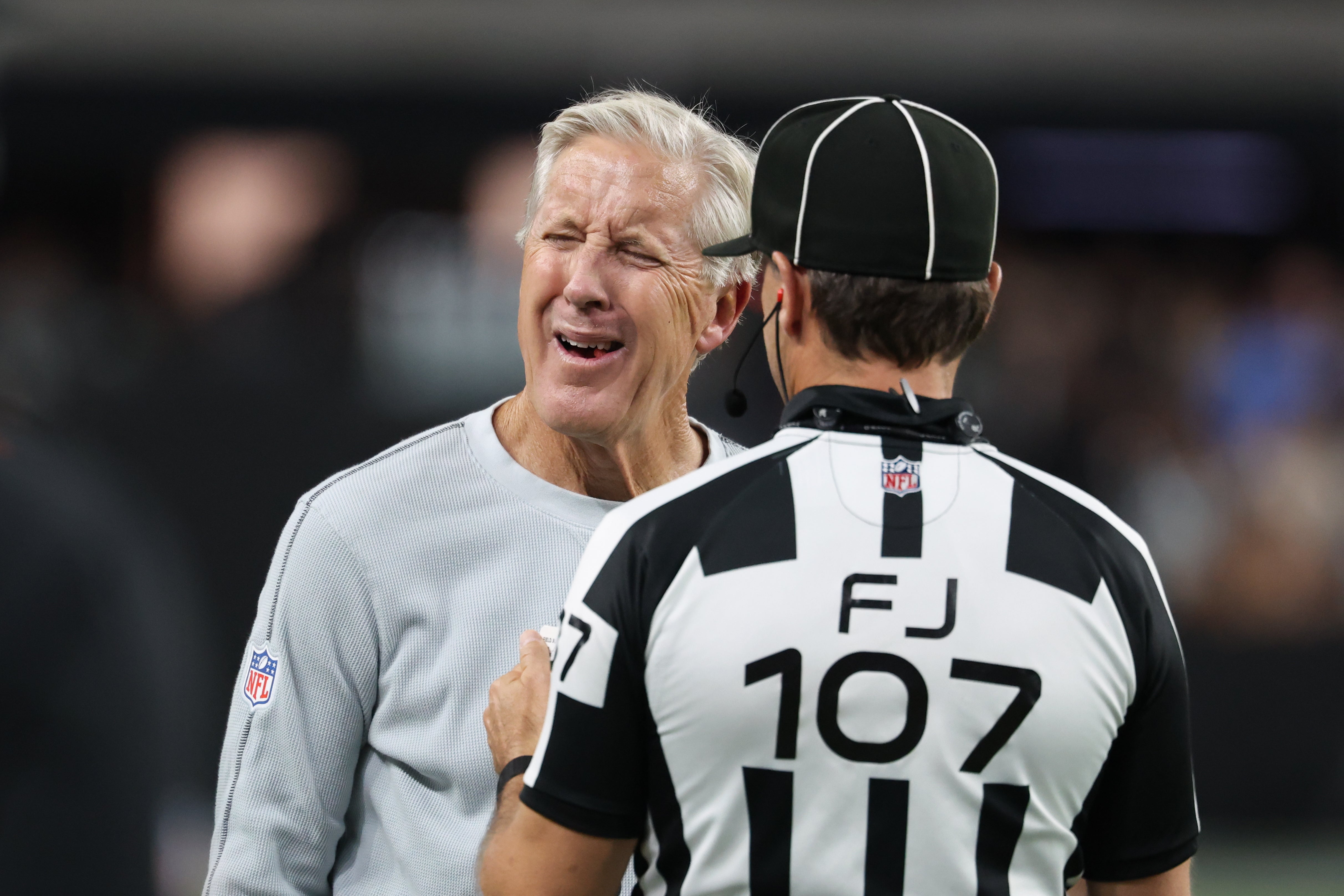 Las Vegas Raiders head coach Pete Carroll