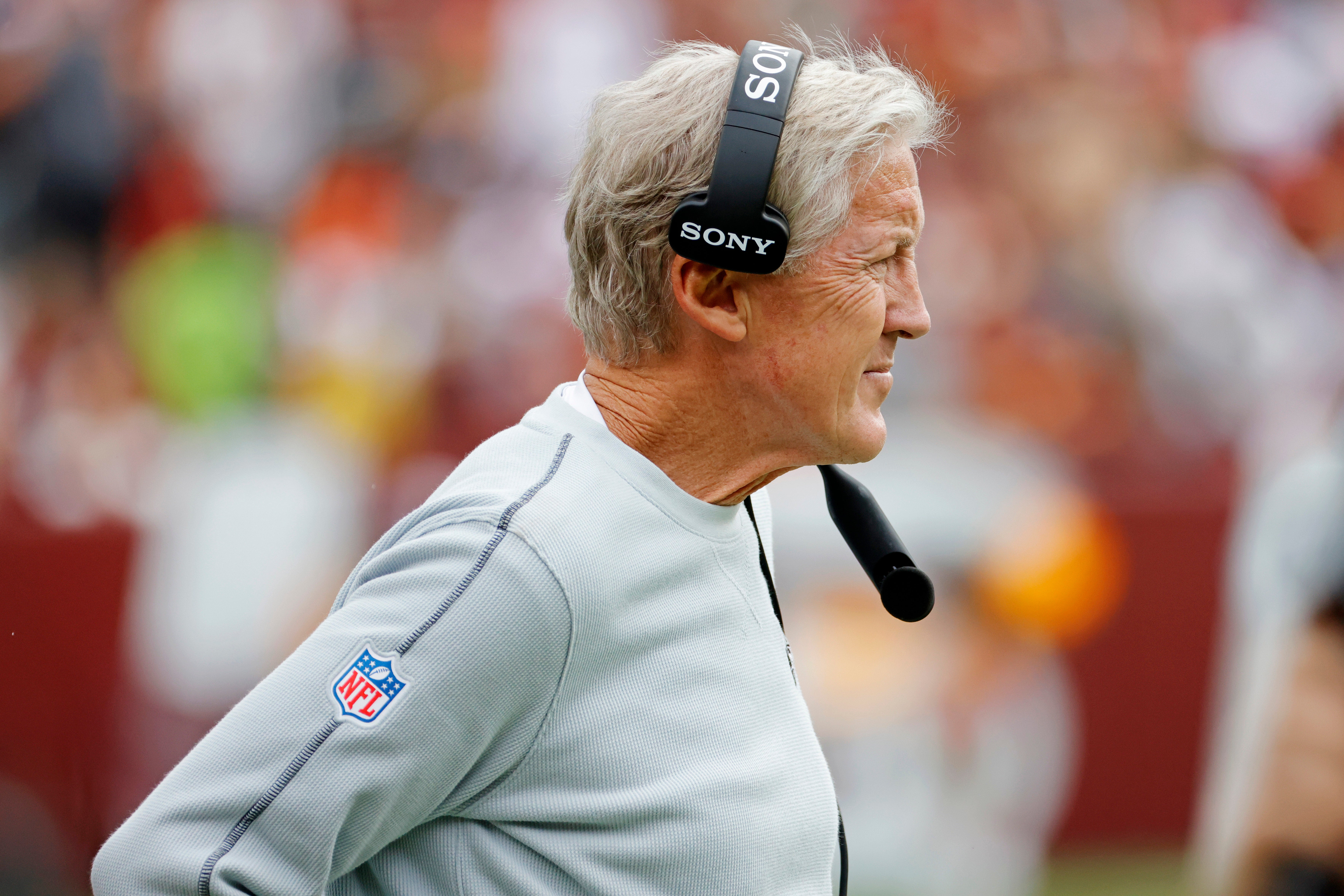 Las Vegas Raiders head coach Pete Carroll