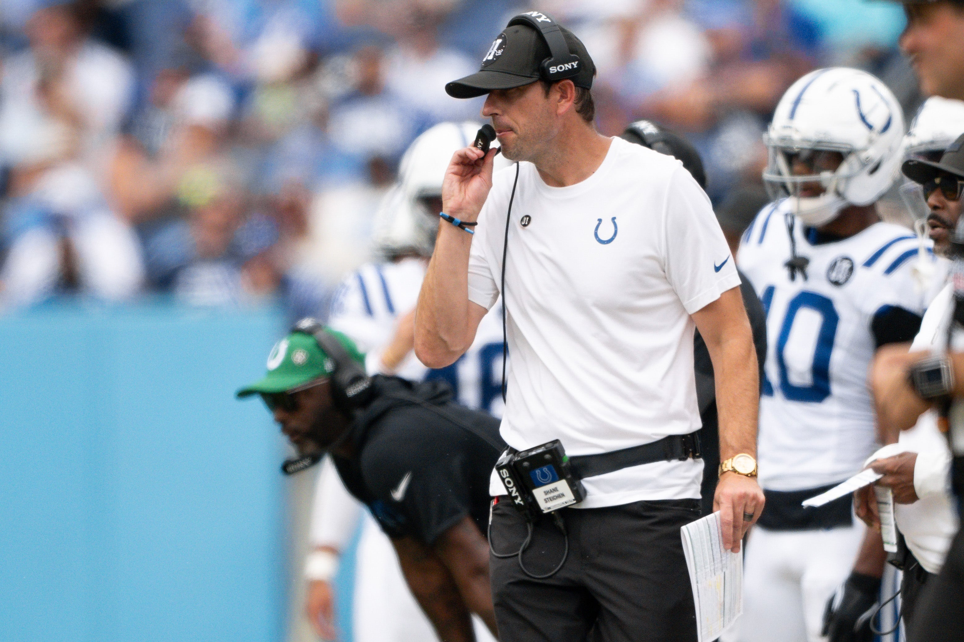 Colts head coach Shane Stiechen