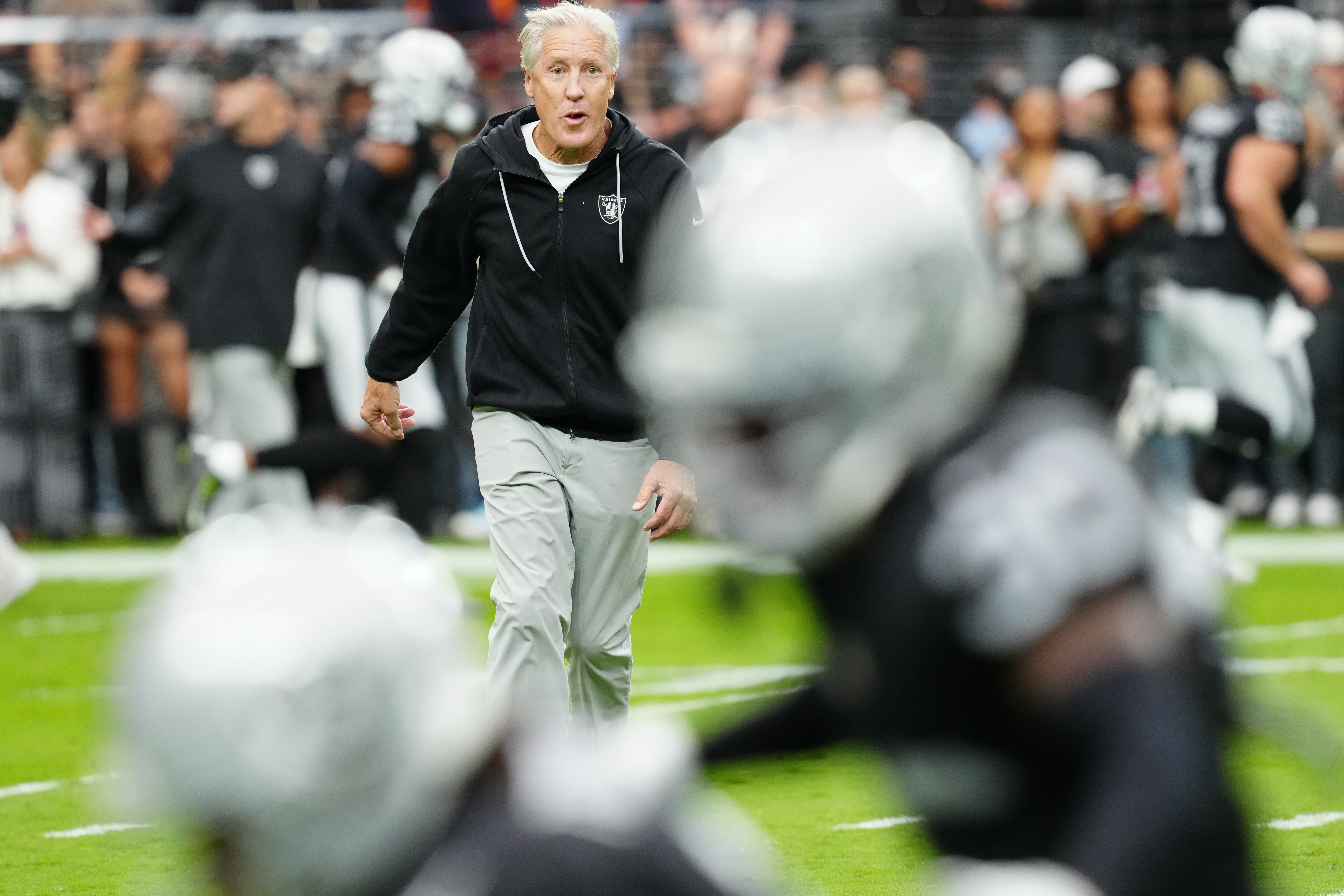 Las Vegas Raiders head coach Pete Carroll