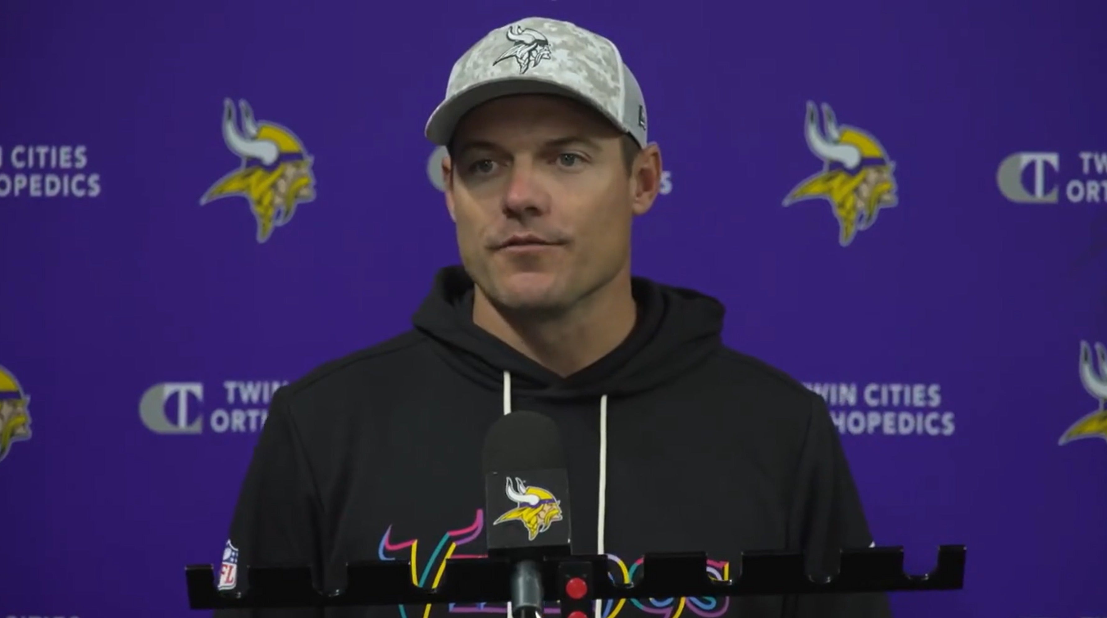 Minnesota Vikings head coach Kevin O'Connell named Carson Wentz the starting quarterback against the Philadelphia Eagles on Friday, October 17th.