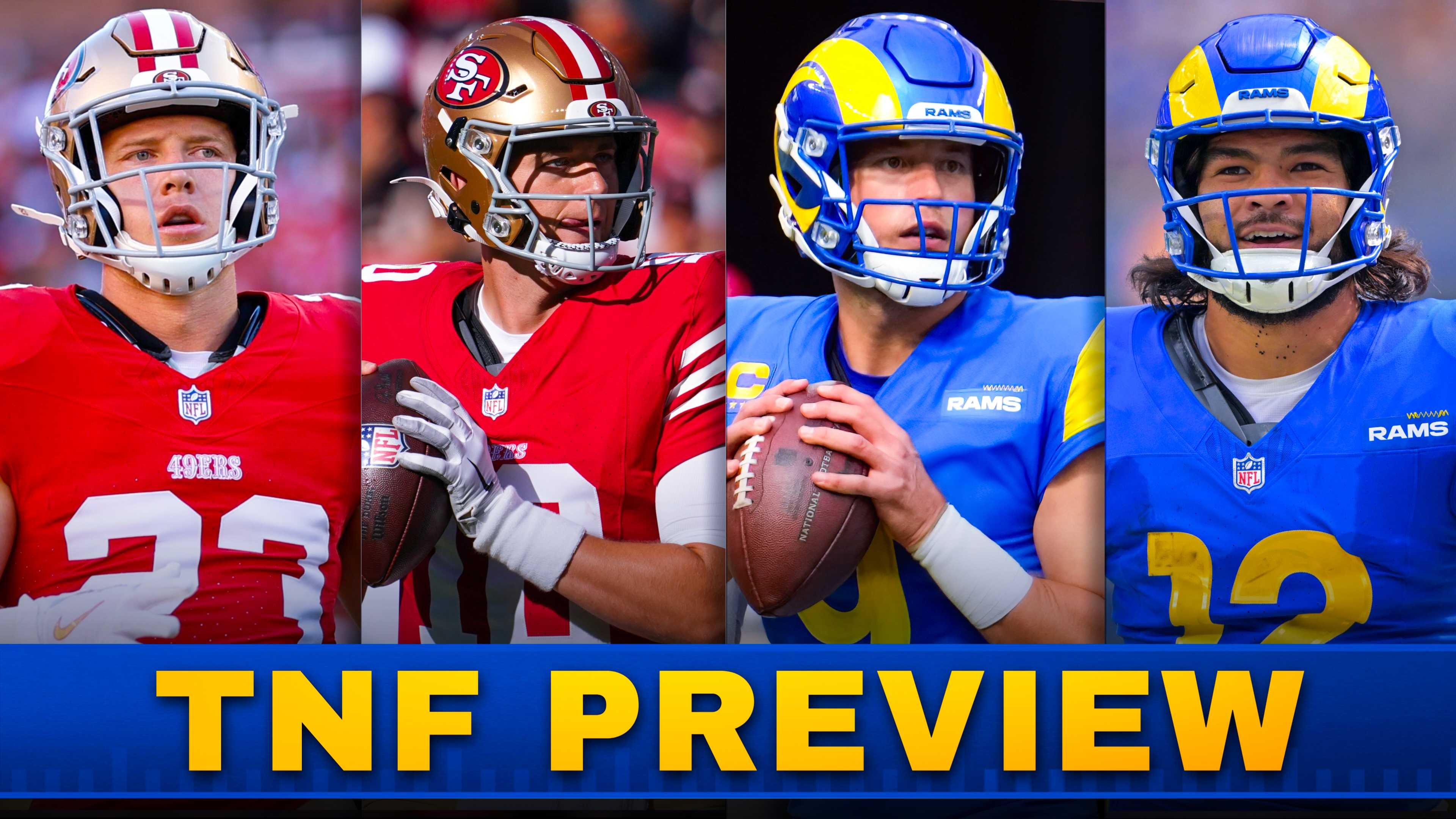 Matthew Stafford, Puka Nacua, Mac Jones, Christian McCaffrey