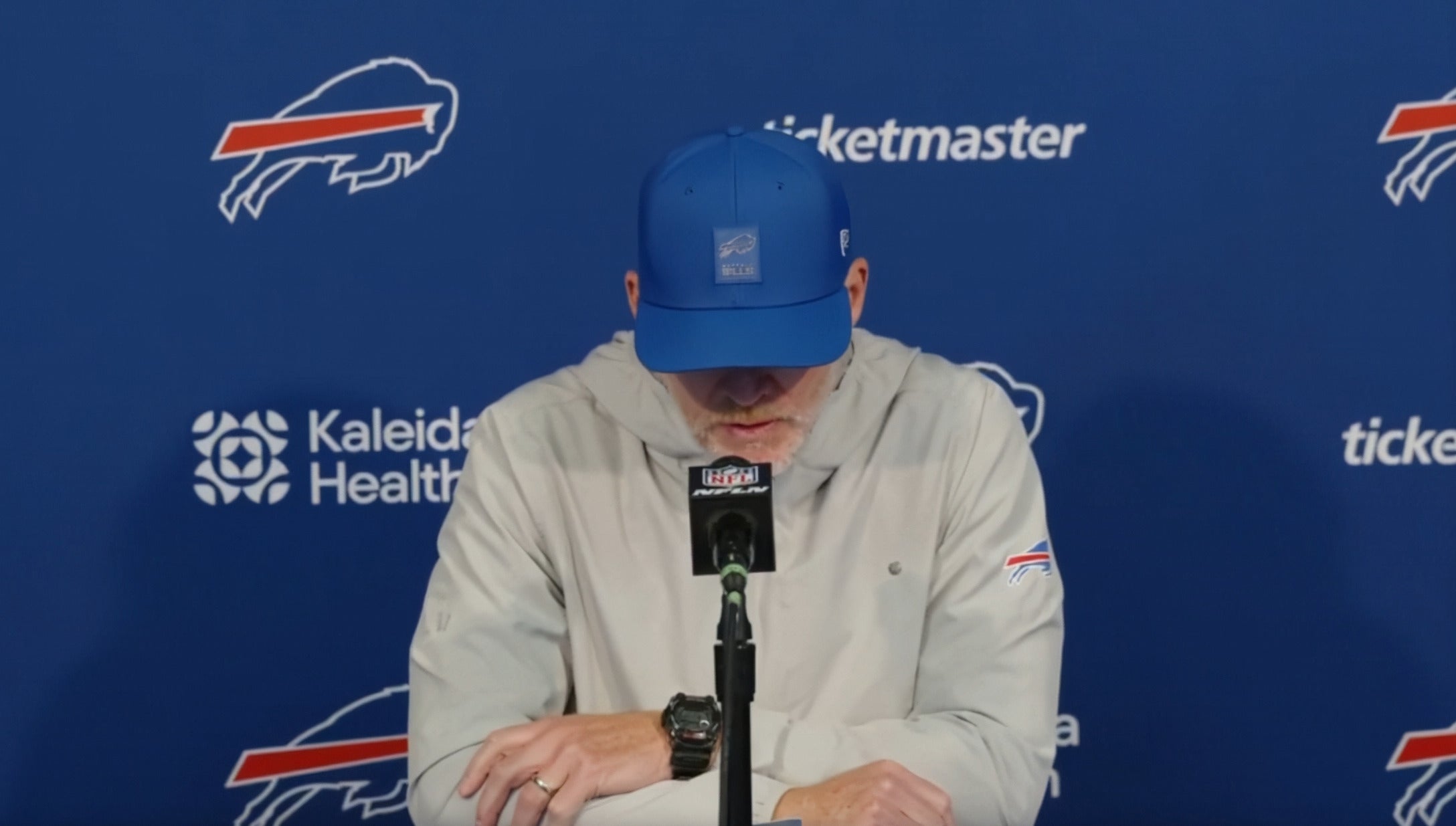Buffalo Bills Sean McDermott provides worrying injury update hours after devastating loss to the New England Patriots in Week 5.