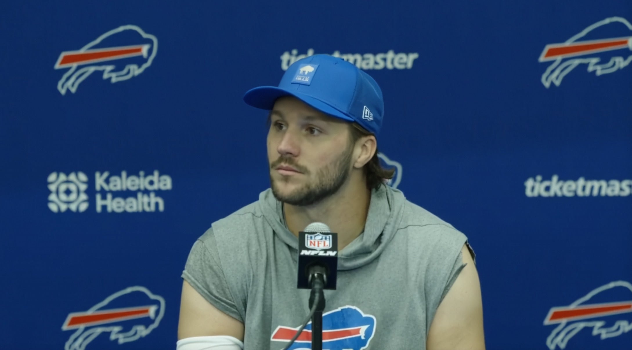 Buffalo Bills quarterback Josh Allen opens up to the media about Keon Coleman's benching and what it means for the offense moving forward.