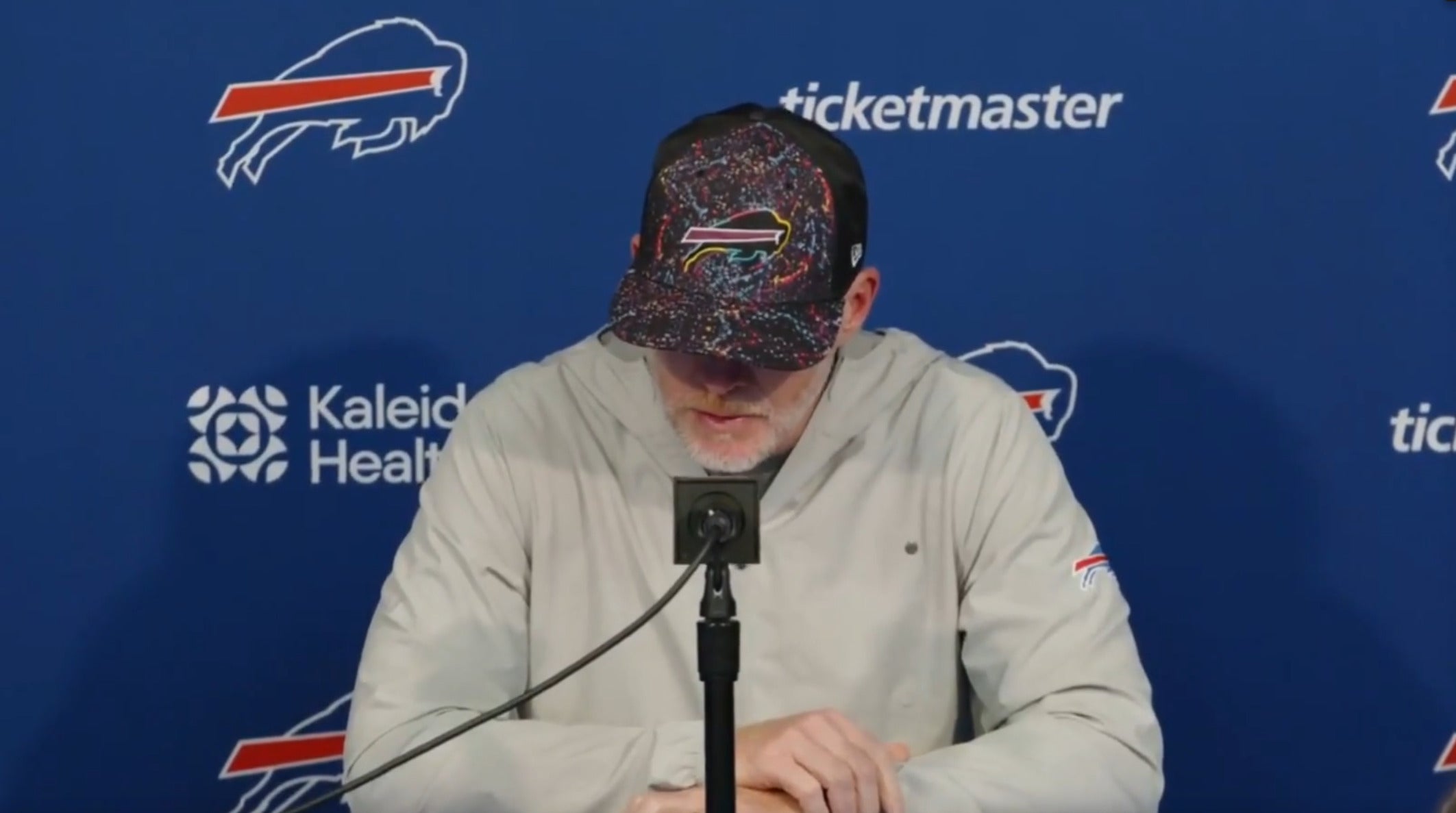 Bills head coach Sean McDermott provides update on Ed Oliver's injury status while providing fans with a sliver of hope for the future