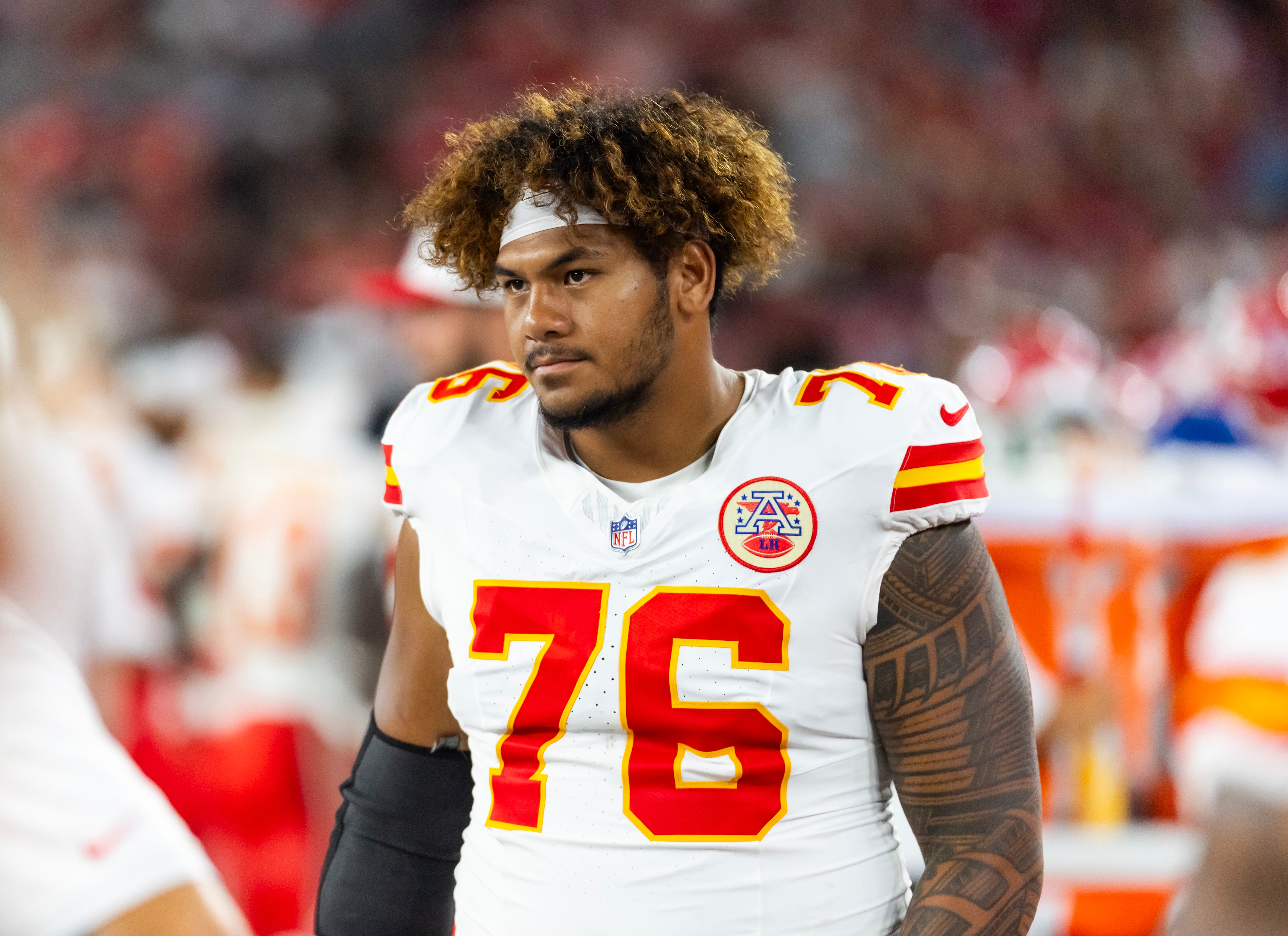 Kansas City Chiefs offensive guard Kingsley Suamataia