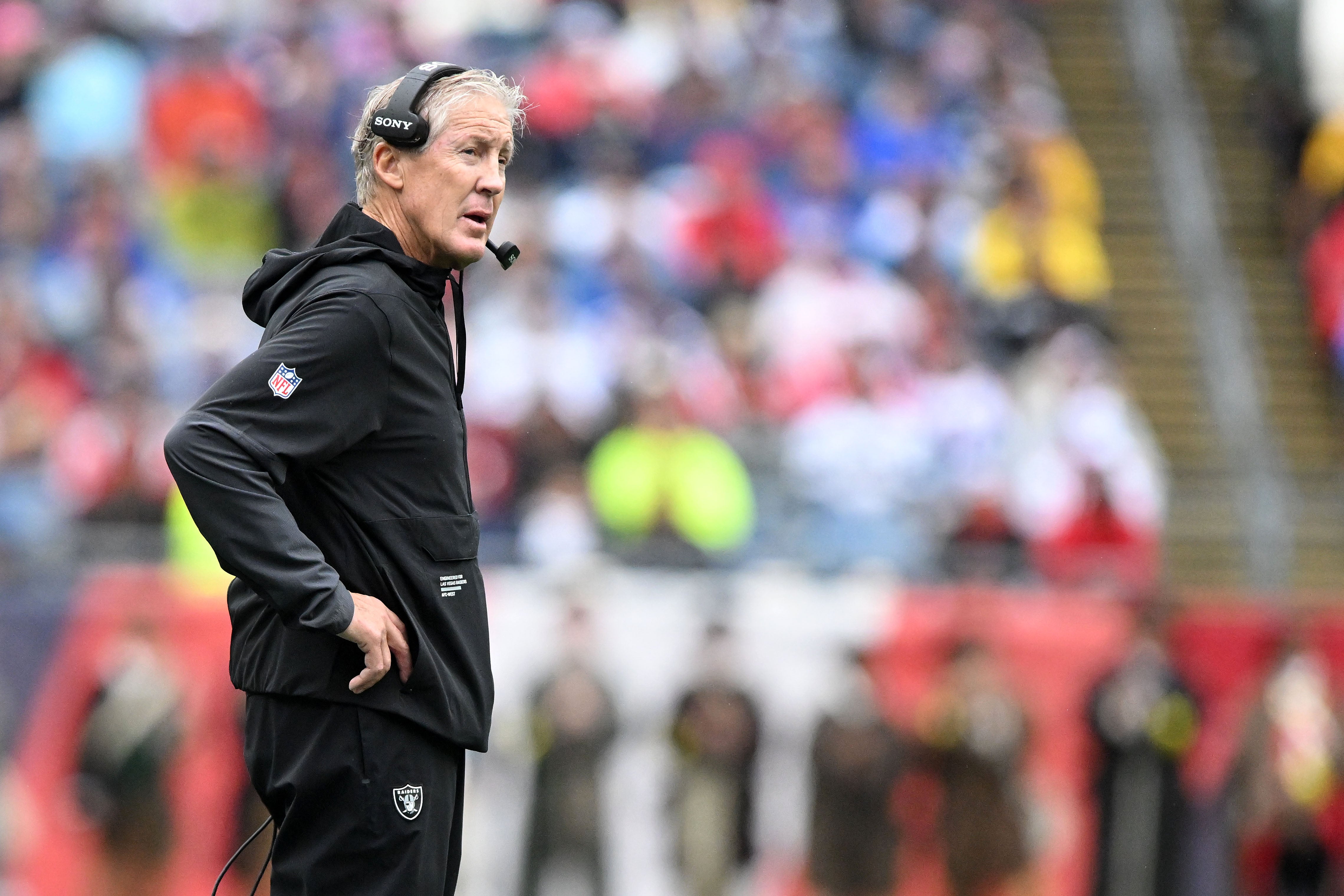 Las Vegas Raiders head coach Pete Carroll