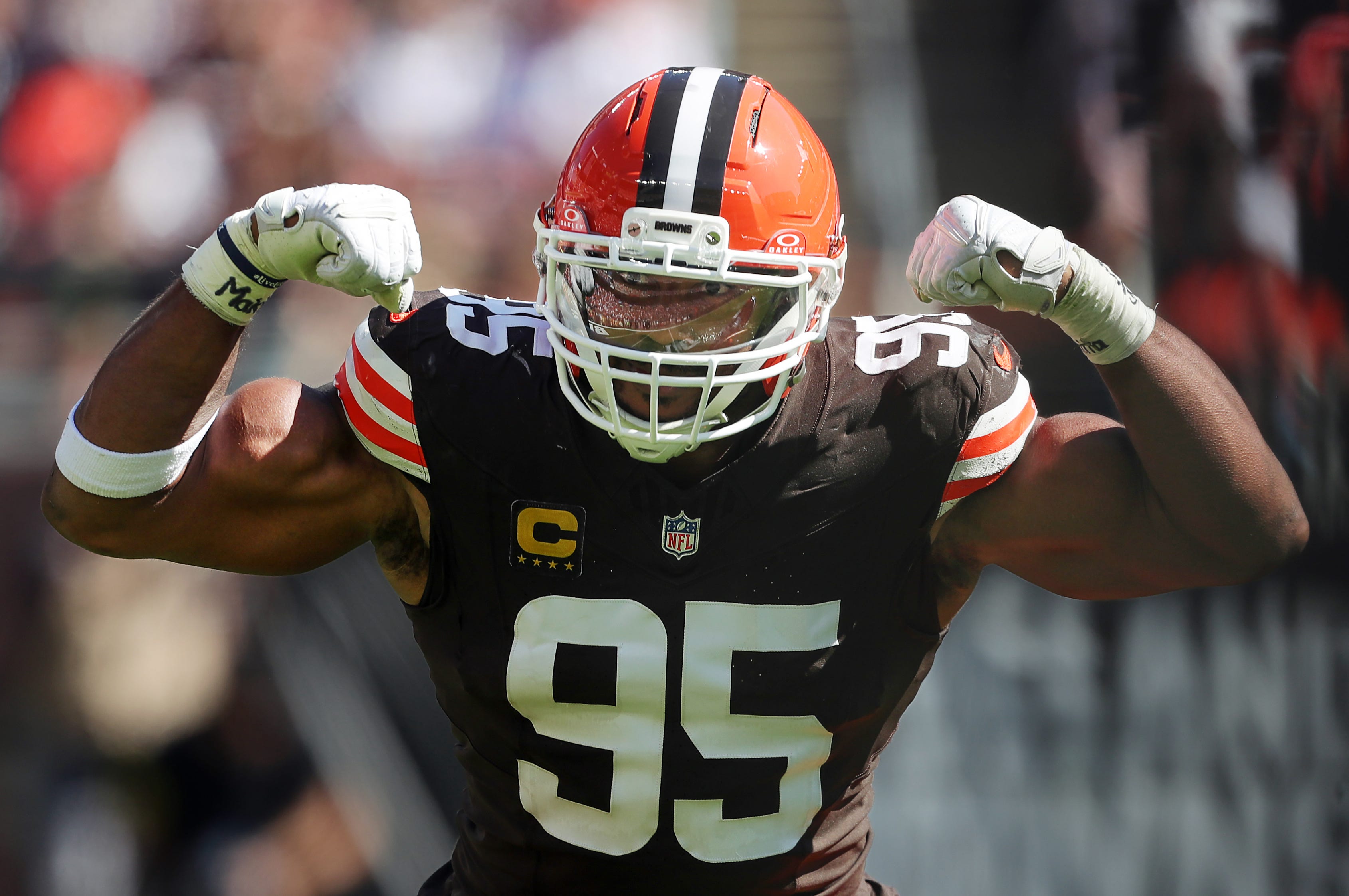 Browns edge rusher Myles Garrett