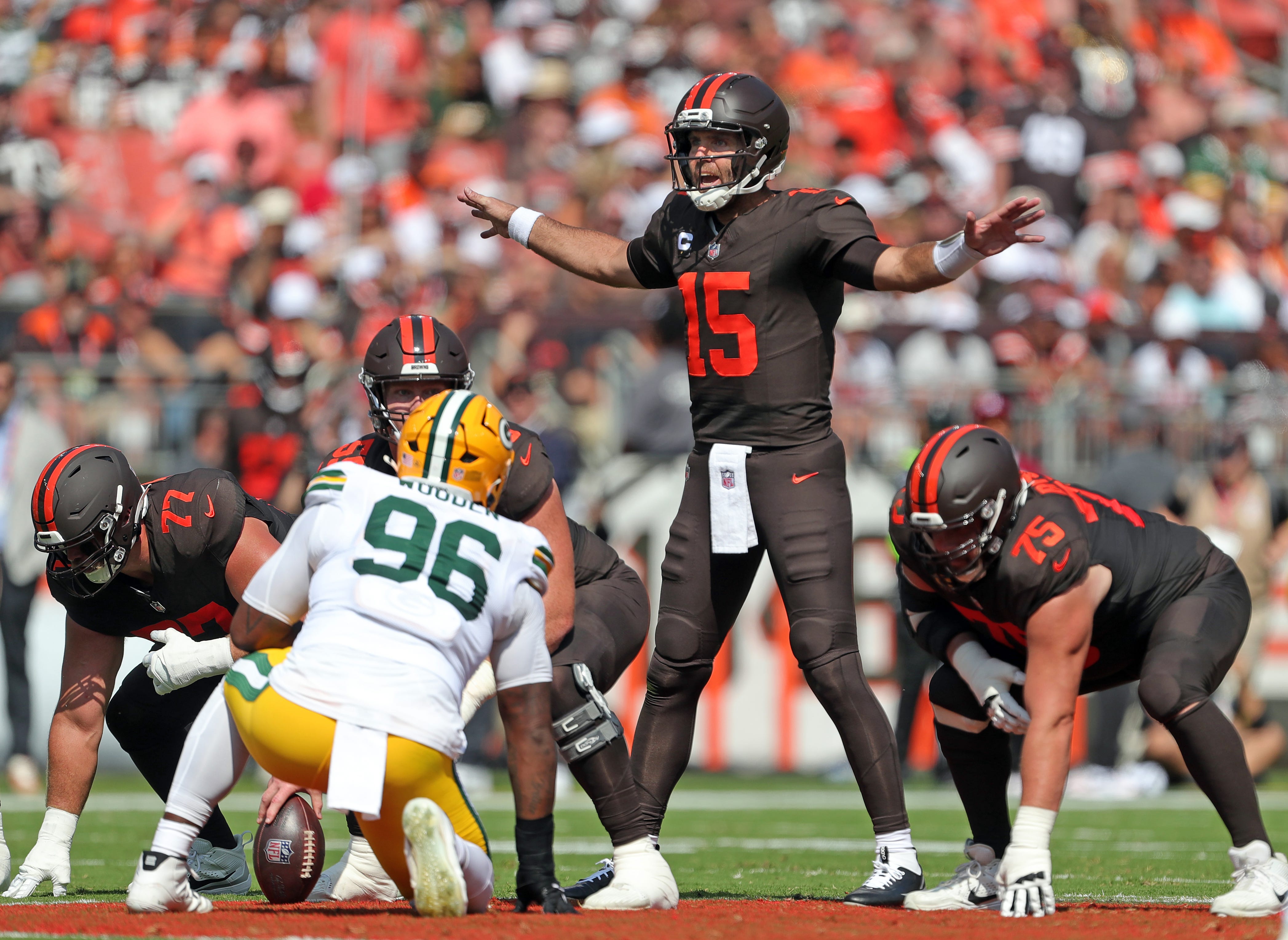 Joe Flacco played against the Packers earlier this season for the Browns.